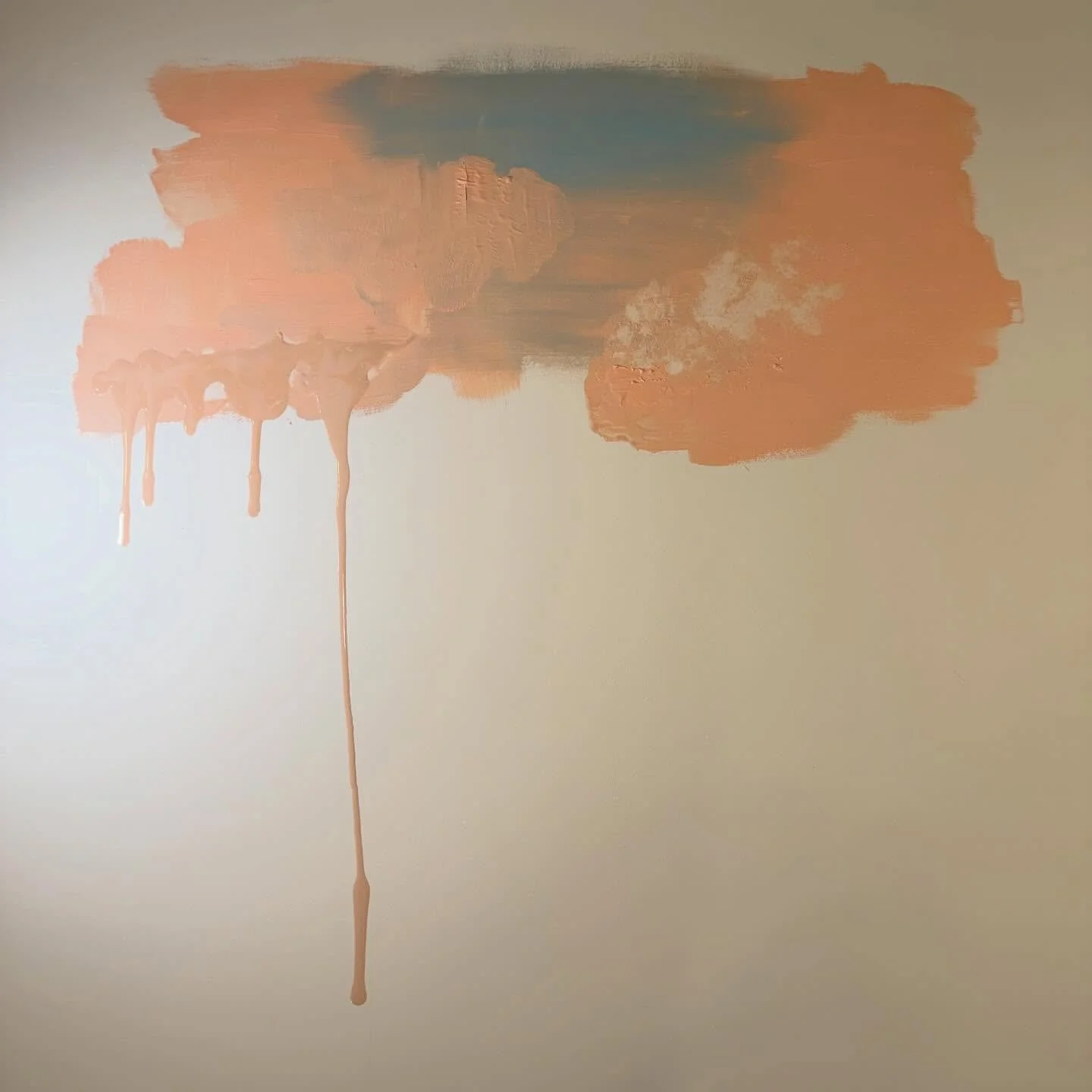 Start of NEW commission on 3 foot by 3 foot cradled pine panel!