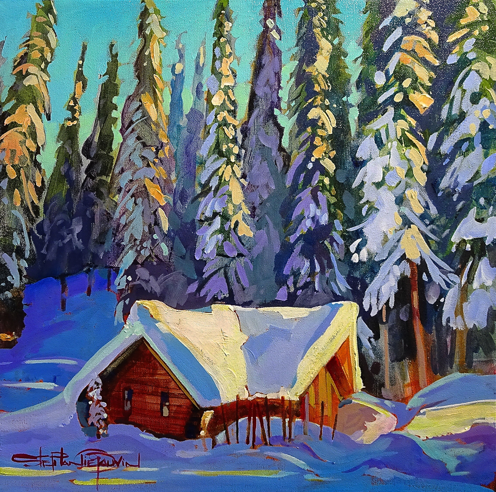 Club Cabin 13"x 13" press print
