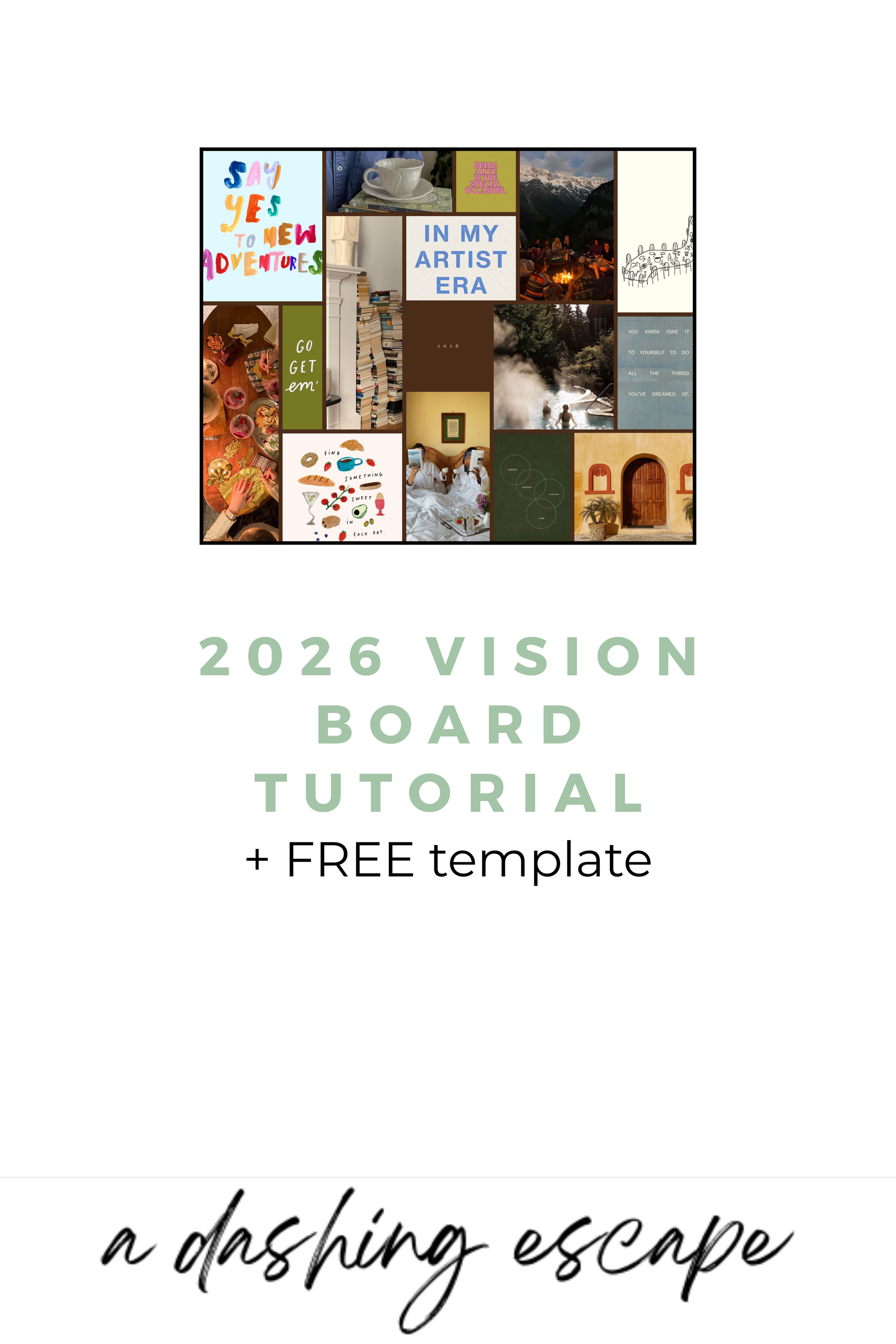 2026 Vision Board + template link