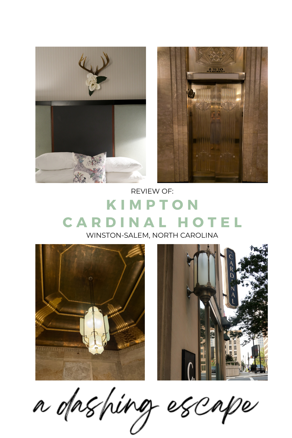 Design as Destination: RJ Reynolds building / Kimpton Cardinal Hotel in Winston Salem, North Carolina