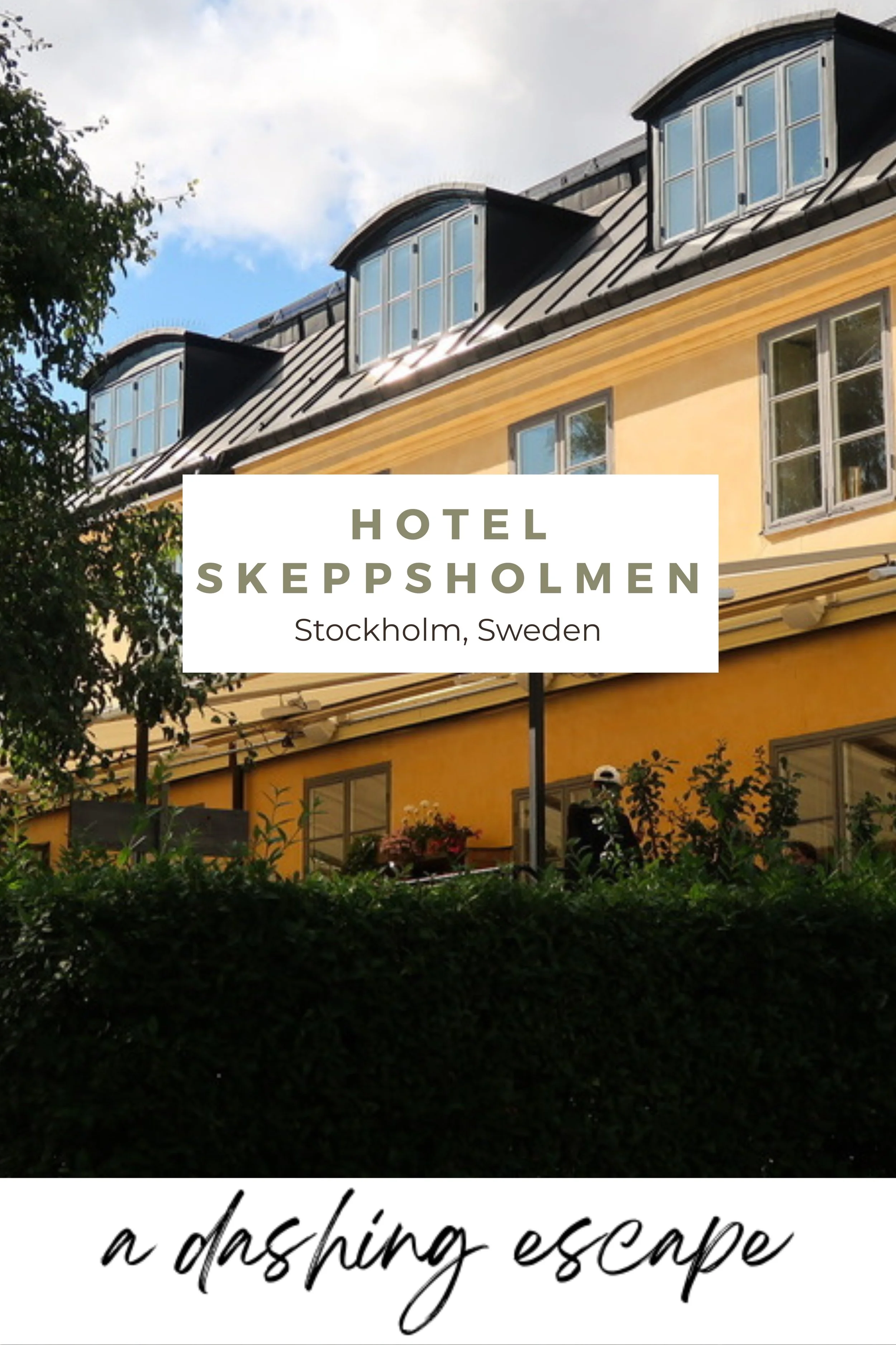 Design as Destination: Hotel Skeppsholmen, Stockholm