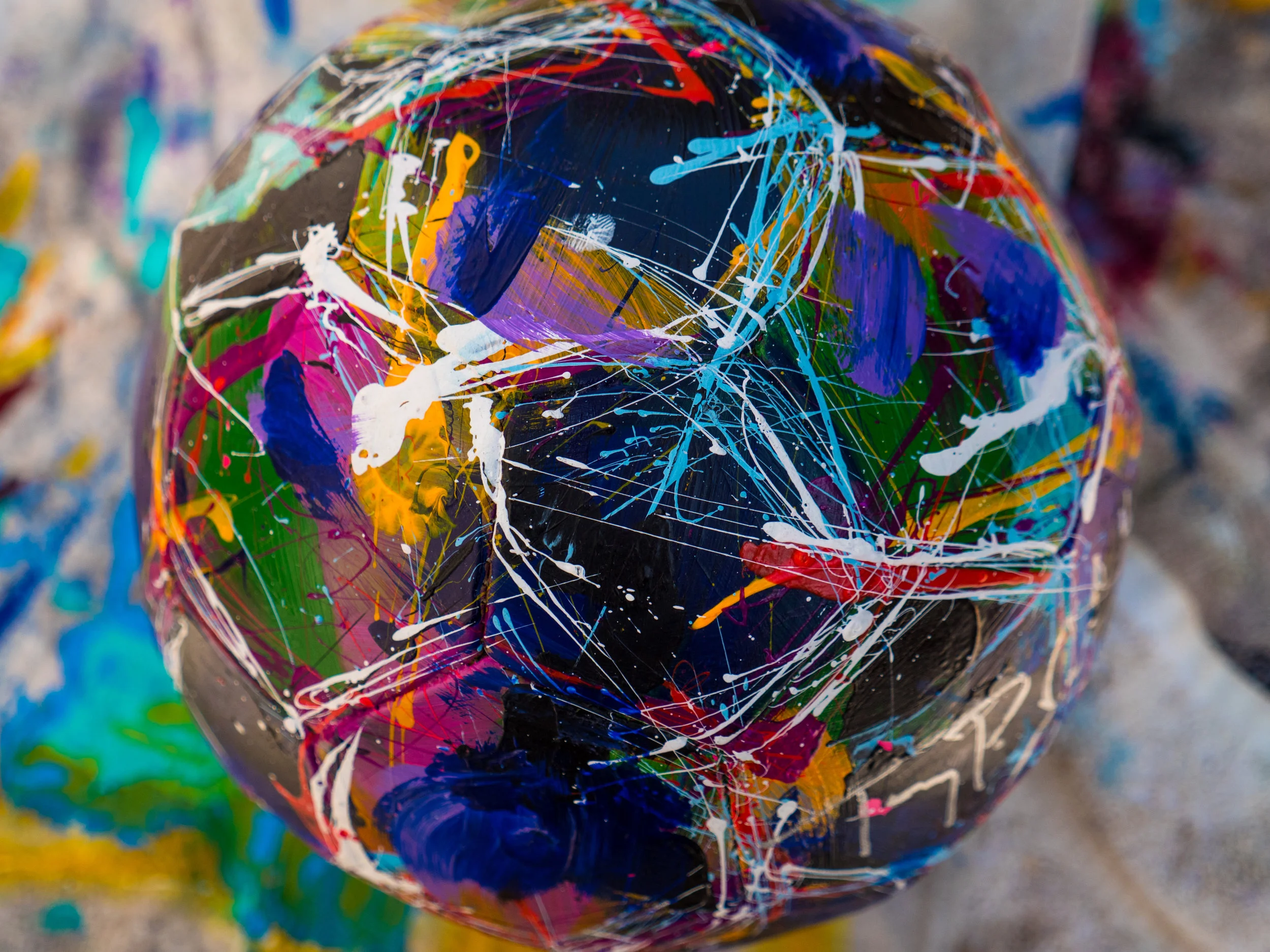 Hand Painted Soccer Ball