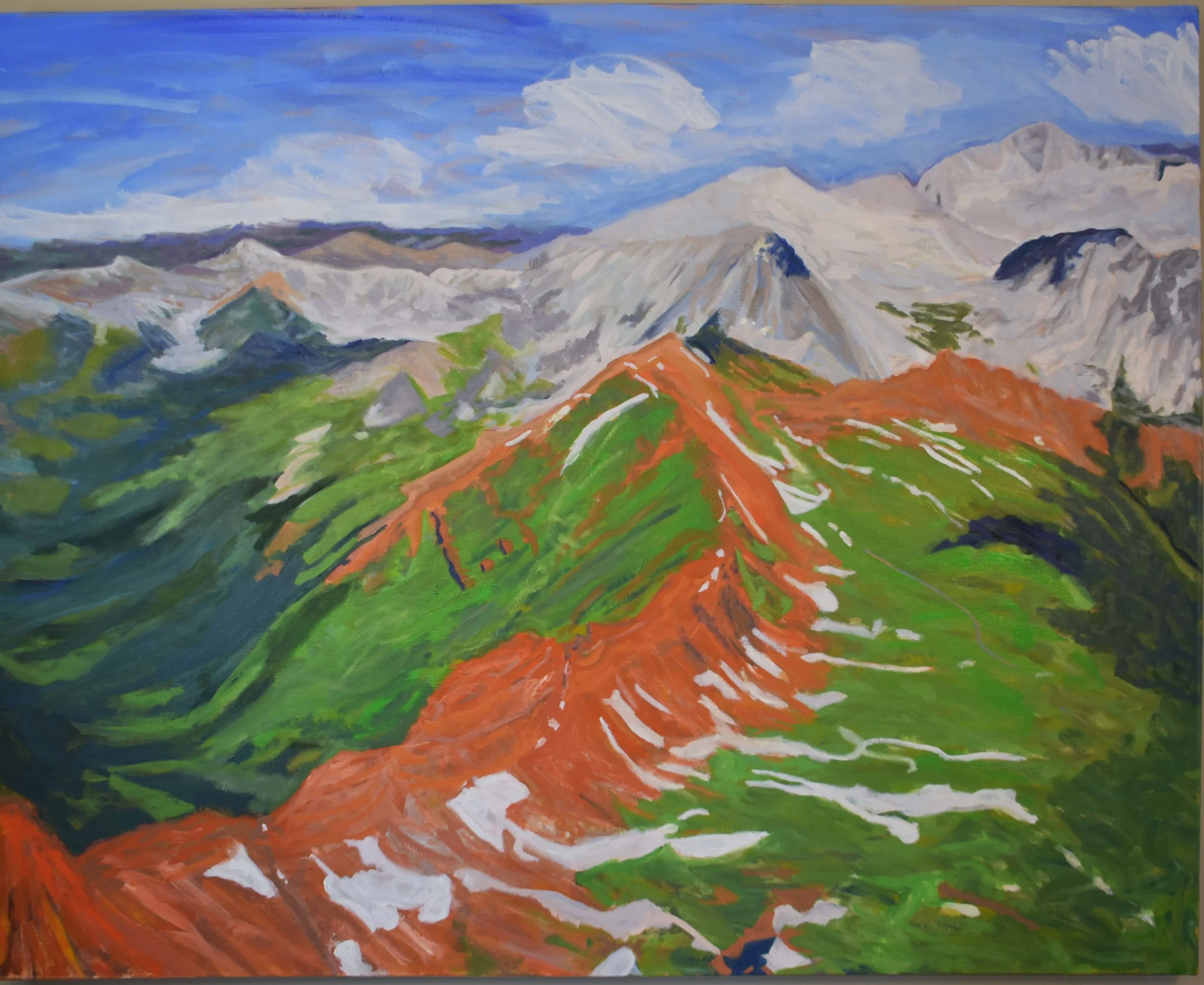 Ridge to Snowmass, 48"x 60", 2018