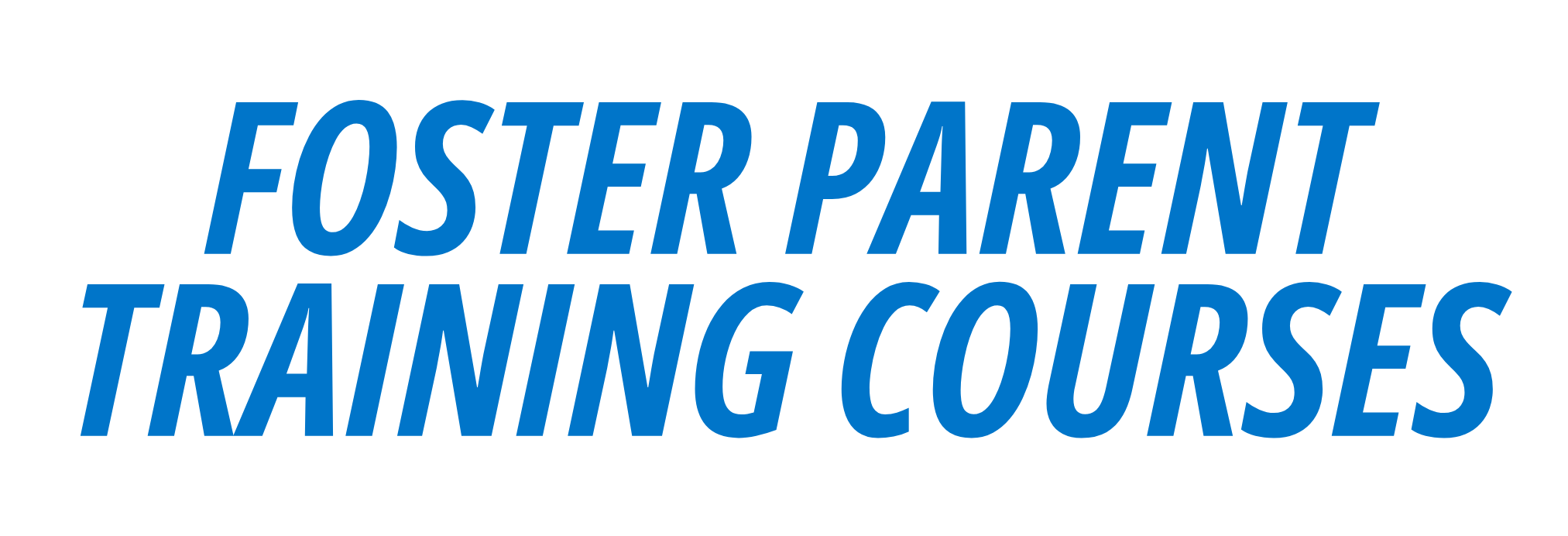 Foster Parent Training Courses