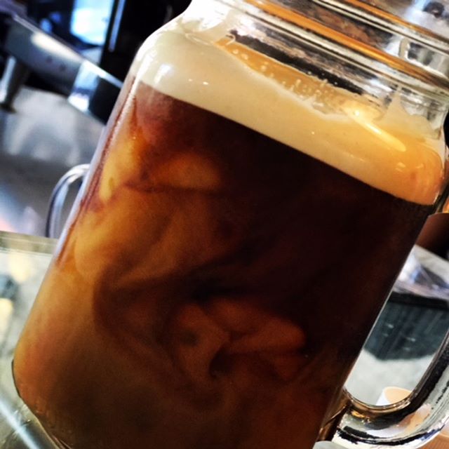 You know it's going to be a good day when it starts with nitro infused cold brew. #Swork_Coffee #Eagle Rock #Barista #GreatCoffee #Coffee #espresso #organicmilk #LaColombe #Latteart #ColdBrew