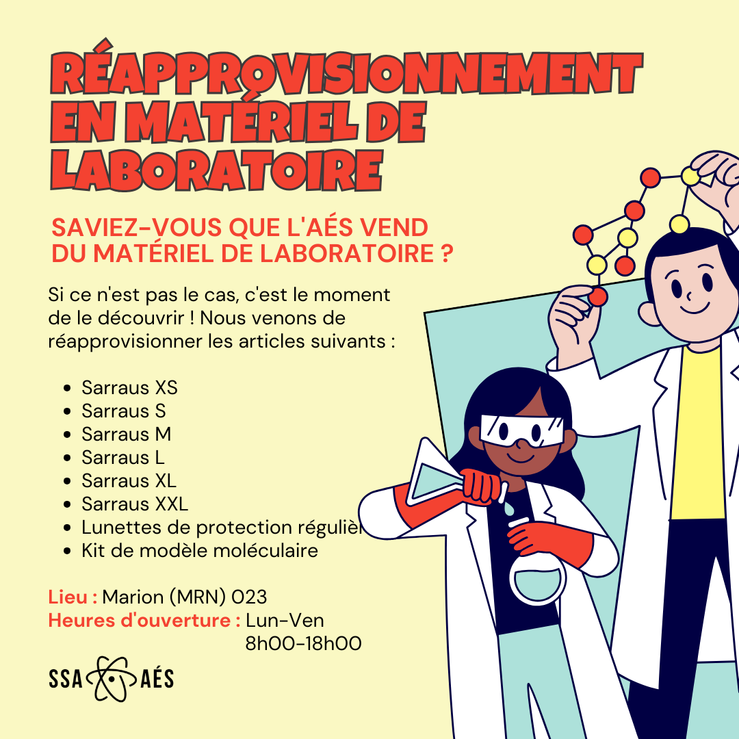 Lab Equipment Restock (fr) — SSA - AÉS