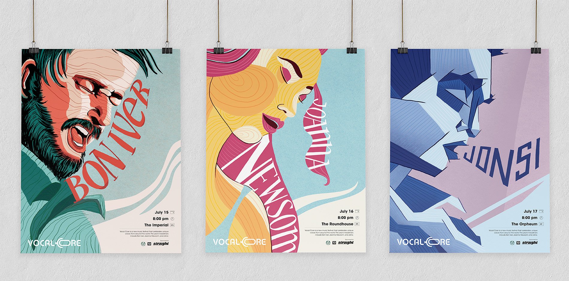 vocal core concert poster series