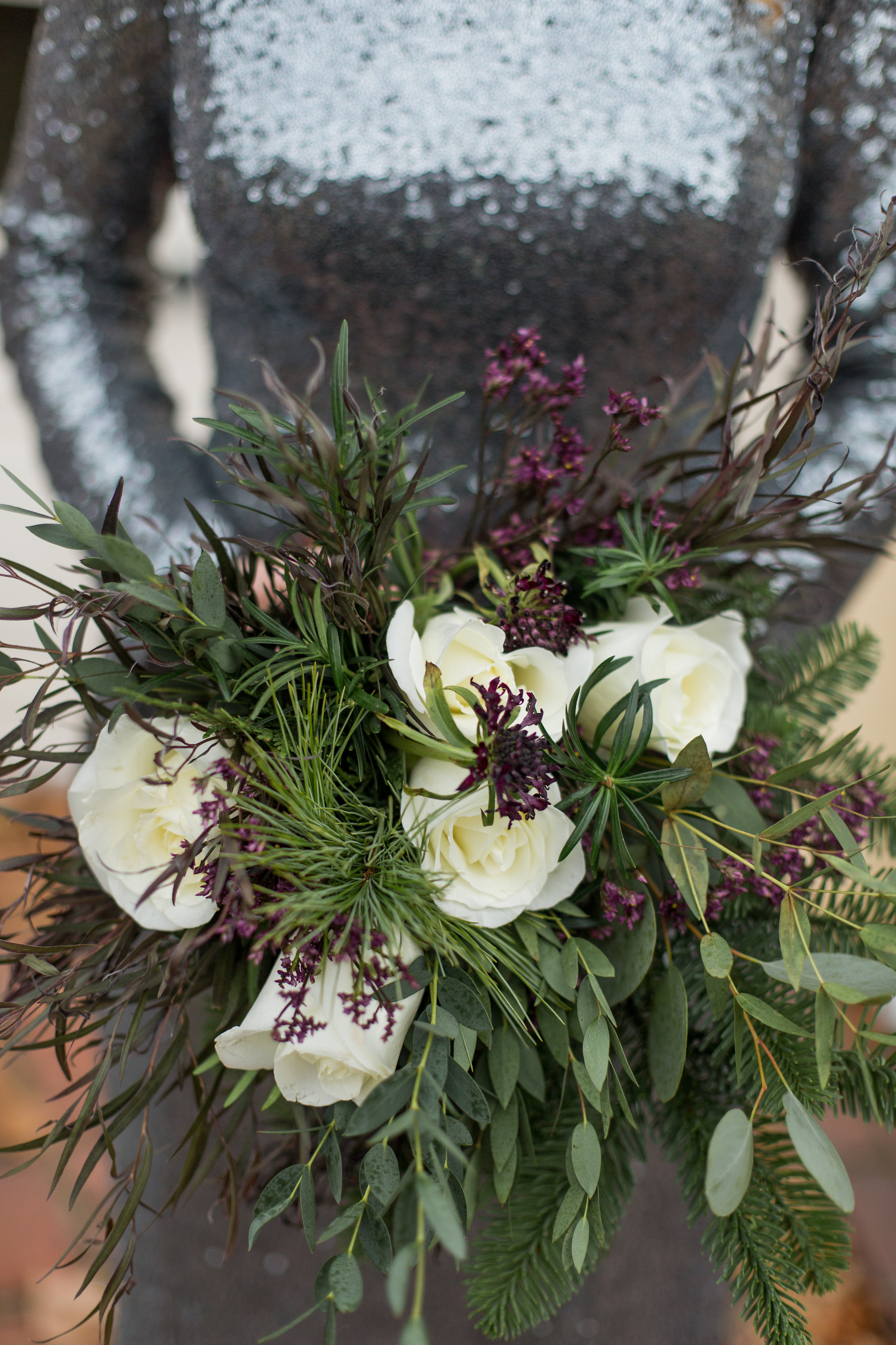 Romantic Moody Floral Bridesmaids Bouquet