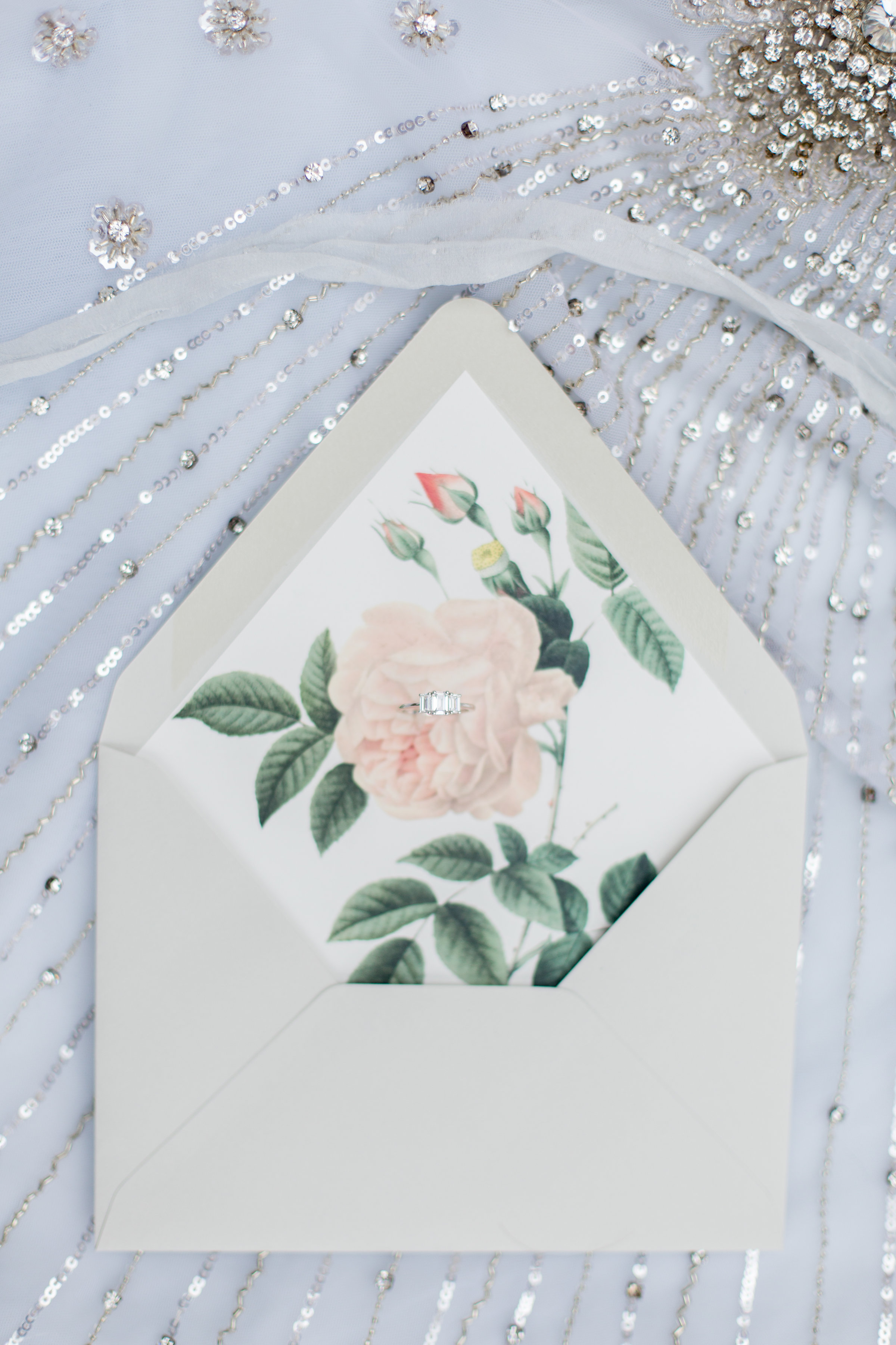 Vintage Floral Envelope Liner