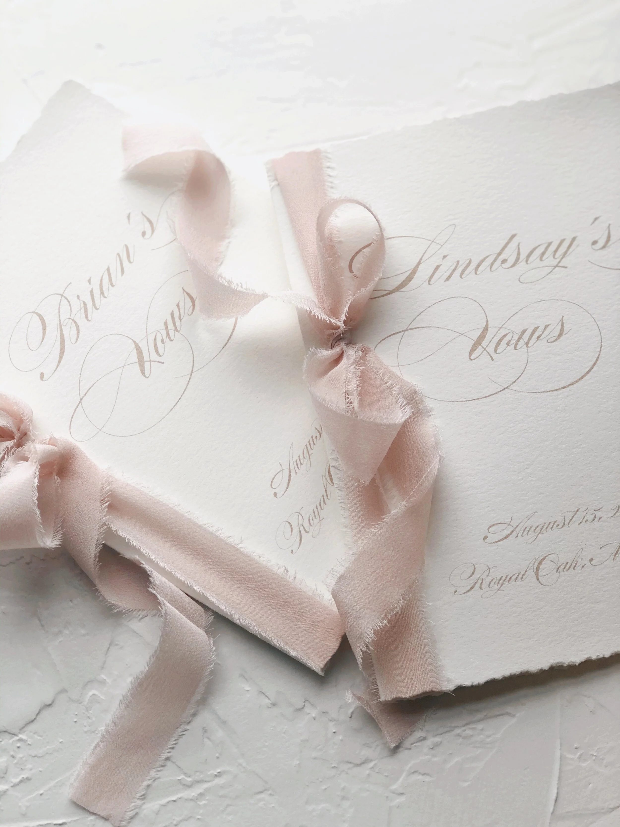 Personalized Wedding Vow Books