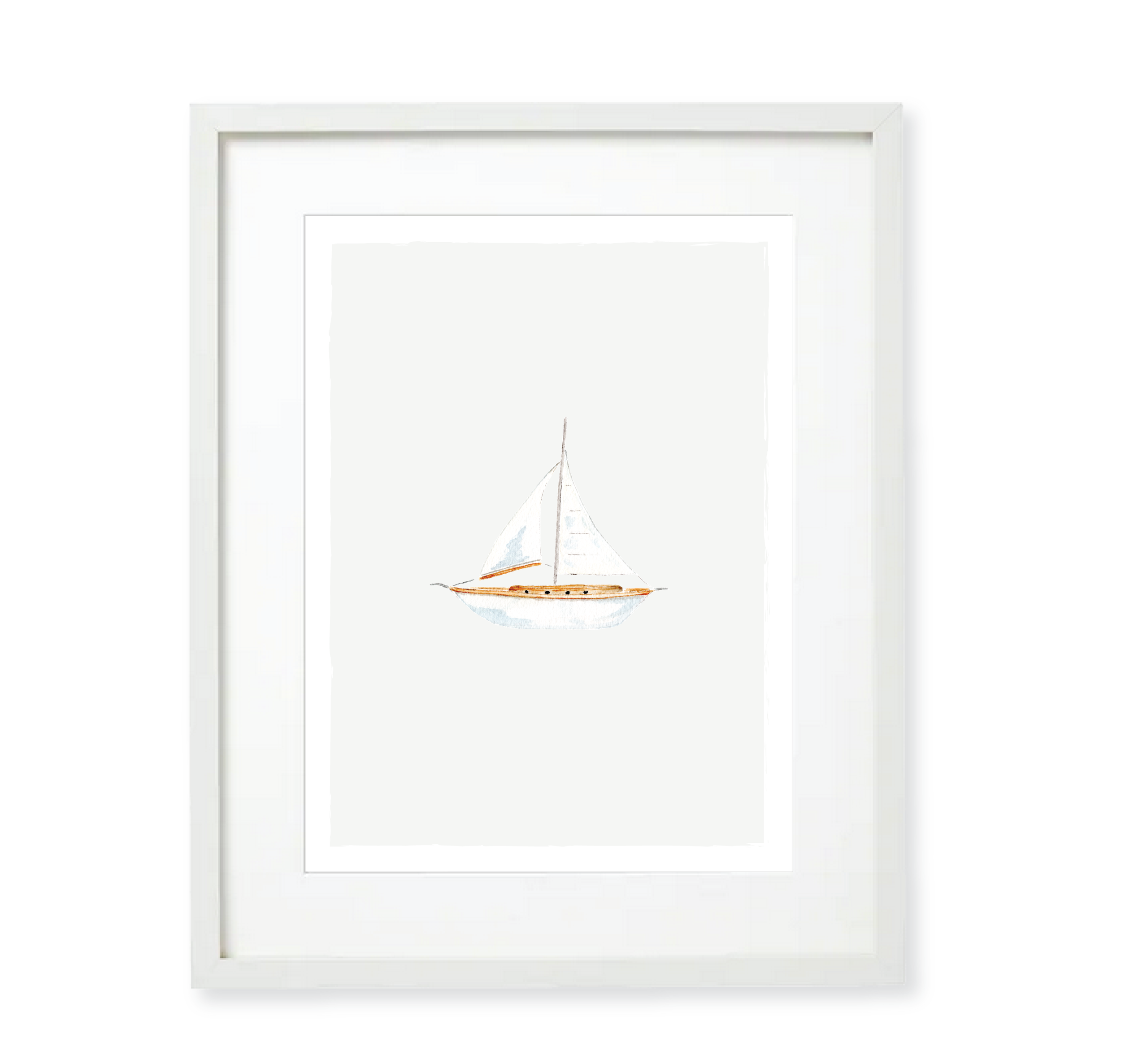 Sailboat Watercolor Art Print