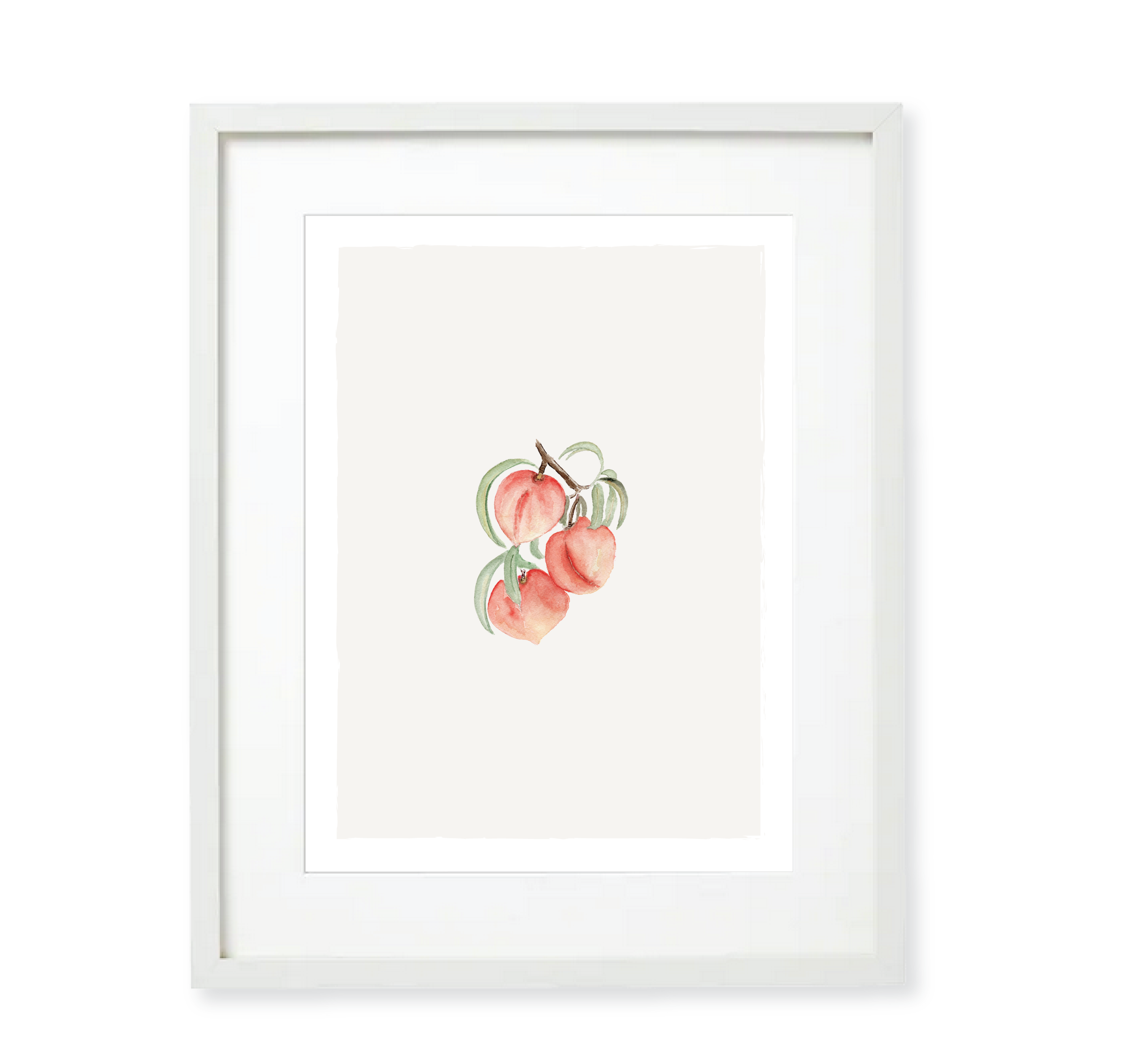 Peaches Watercolor Art Print