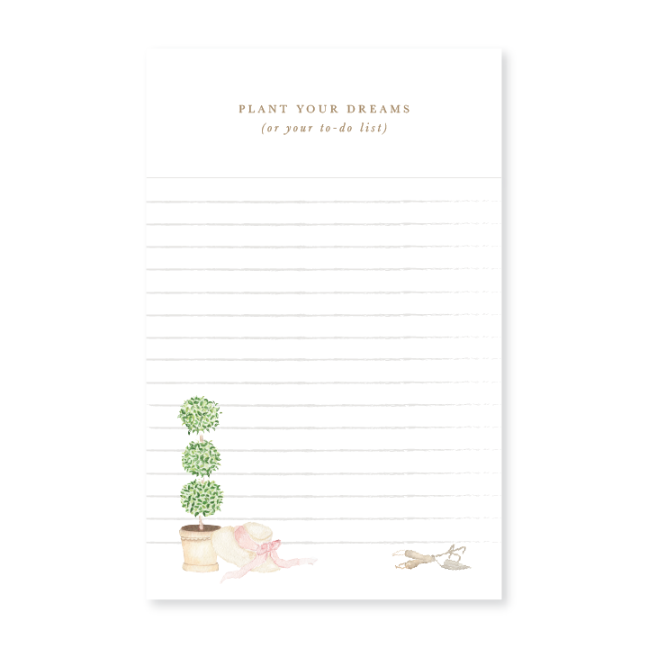 Plant Your Dreams Watercolor Notepad