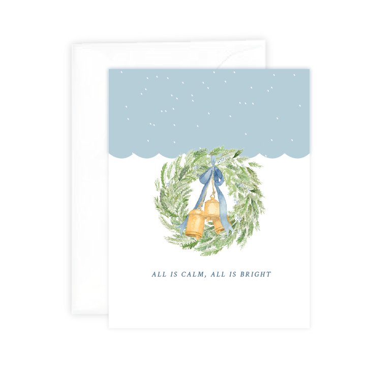 Calm &amp; Bright Greeting Card