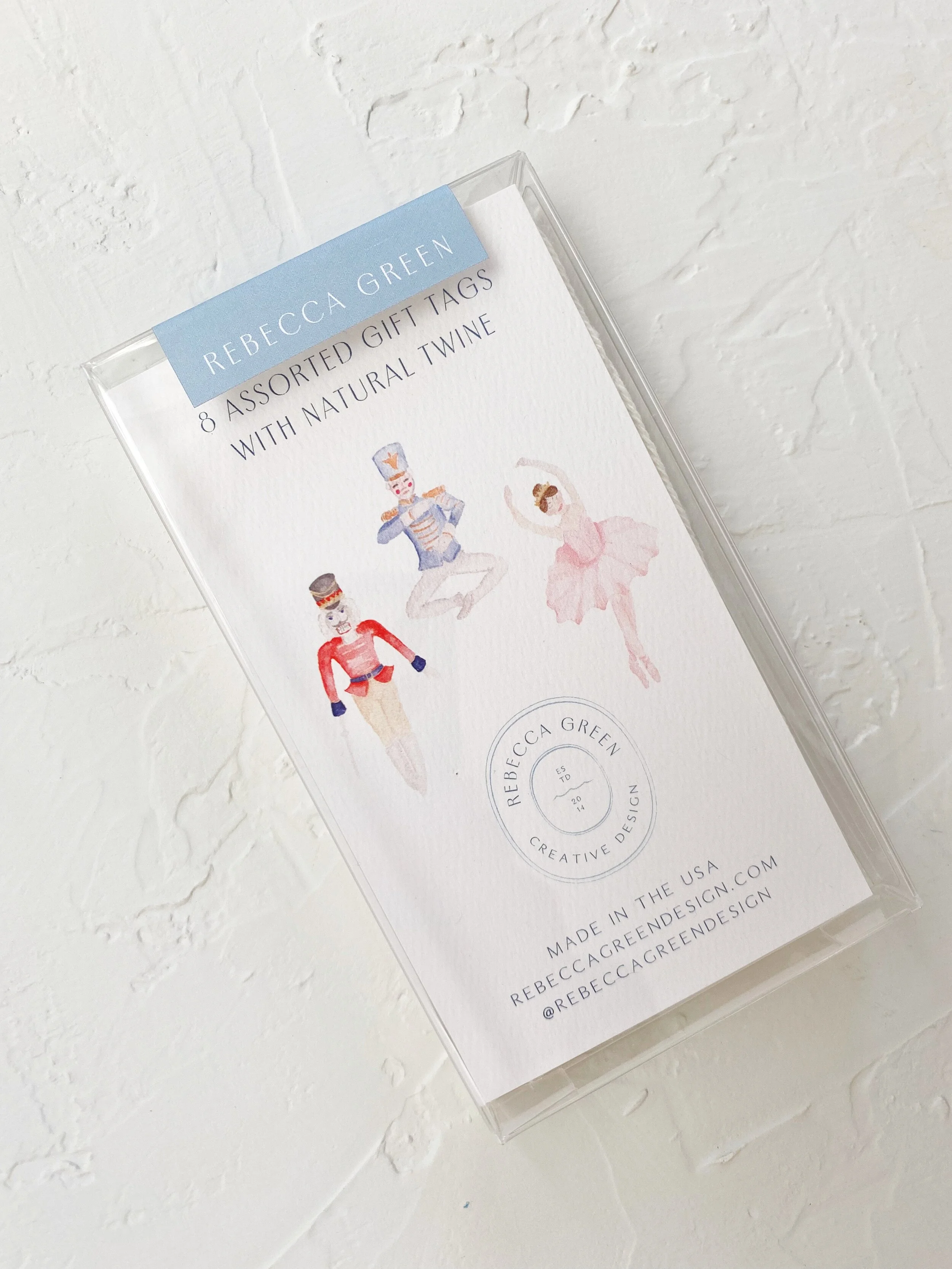 Nutcracker Assorted Gift Tags, Christmas Gift Tags, Nutcracker Assorted Gift Tags, Christmas Gift Tags, Rebecca Green Design