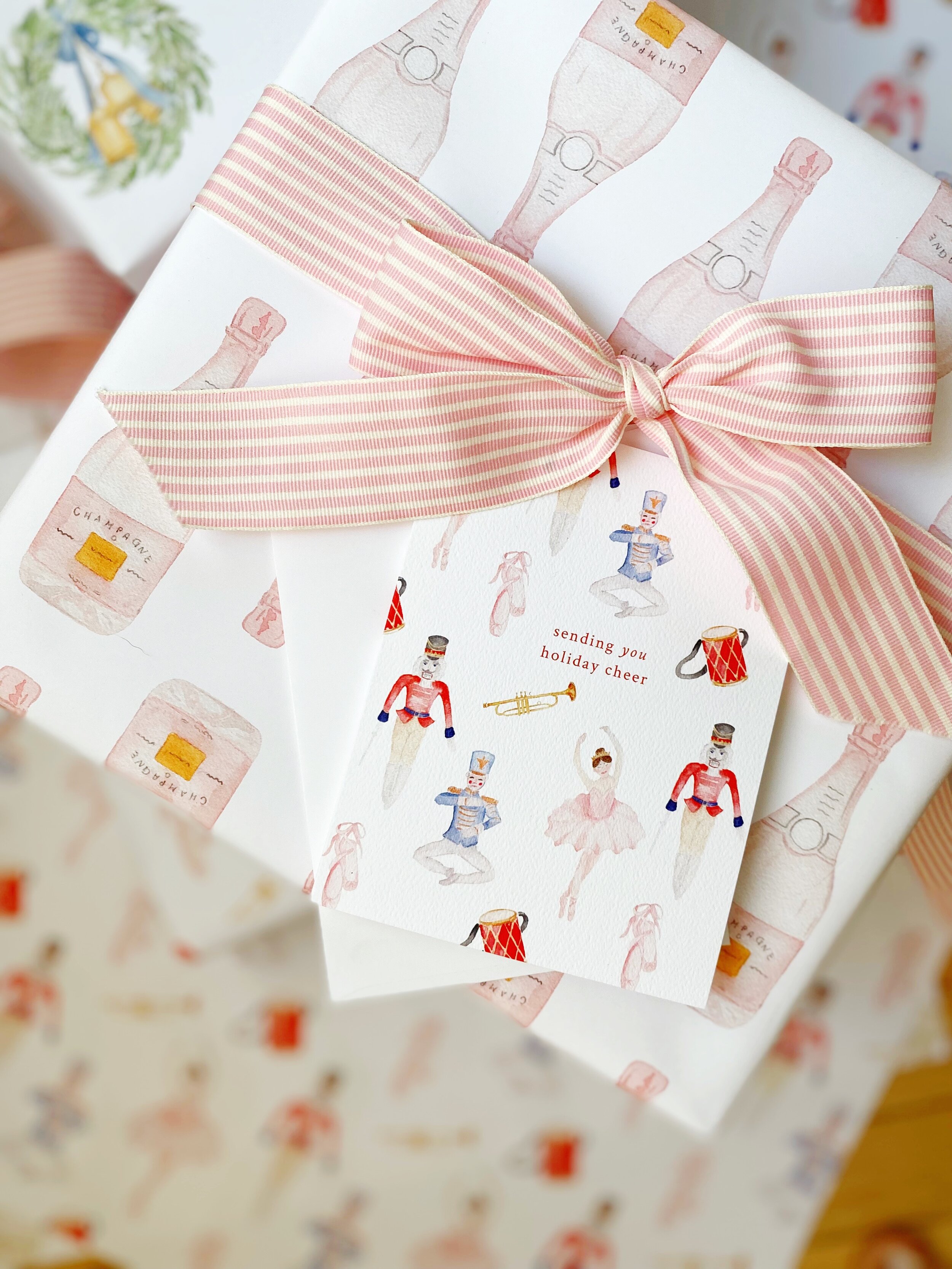 Sending You Holiday Cheer Greeting Card, Rebecca Green Design