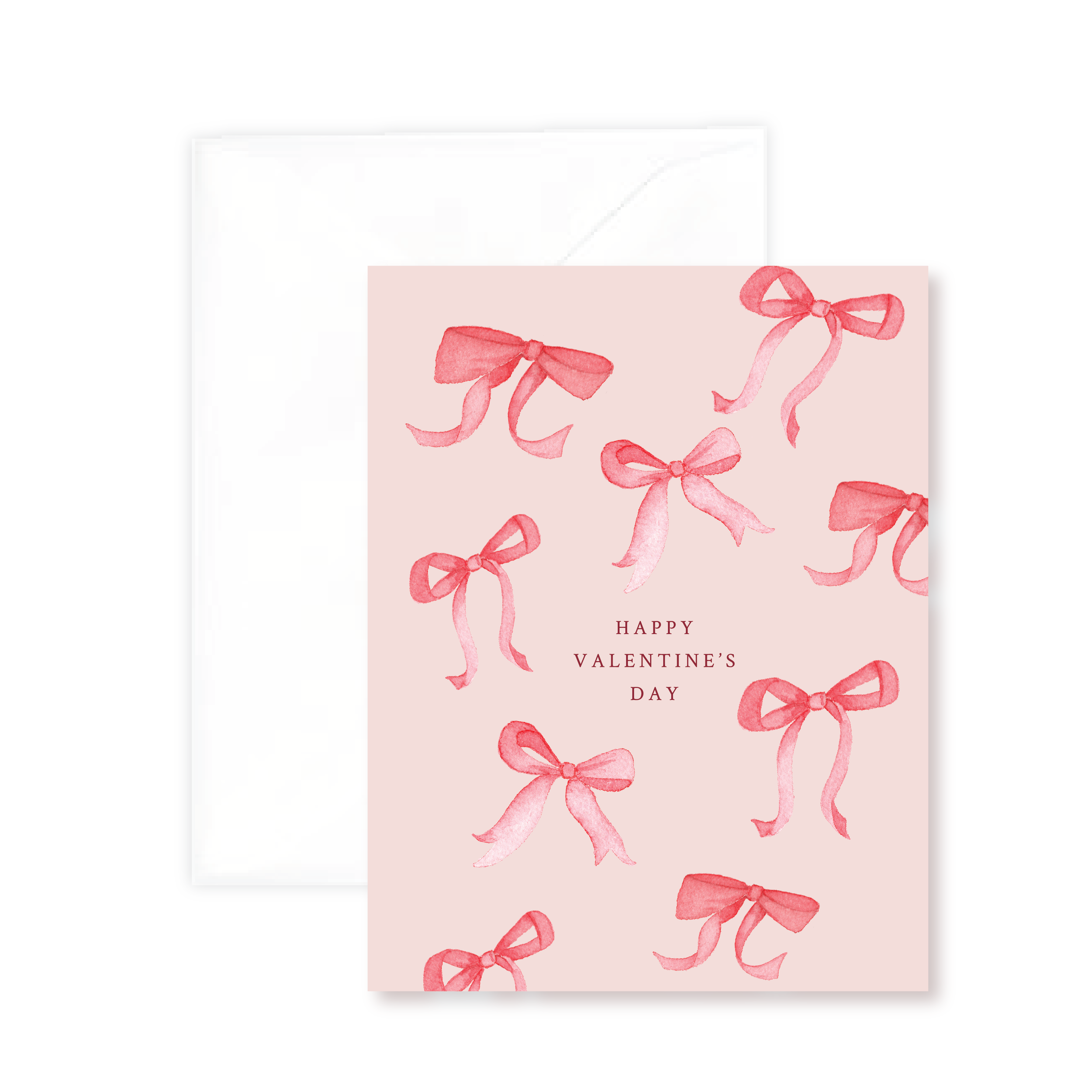 Happy Valentine's Day Bows Card
