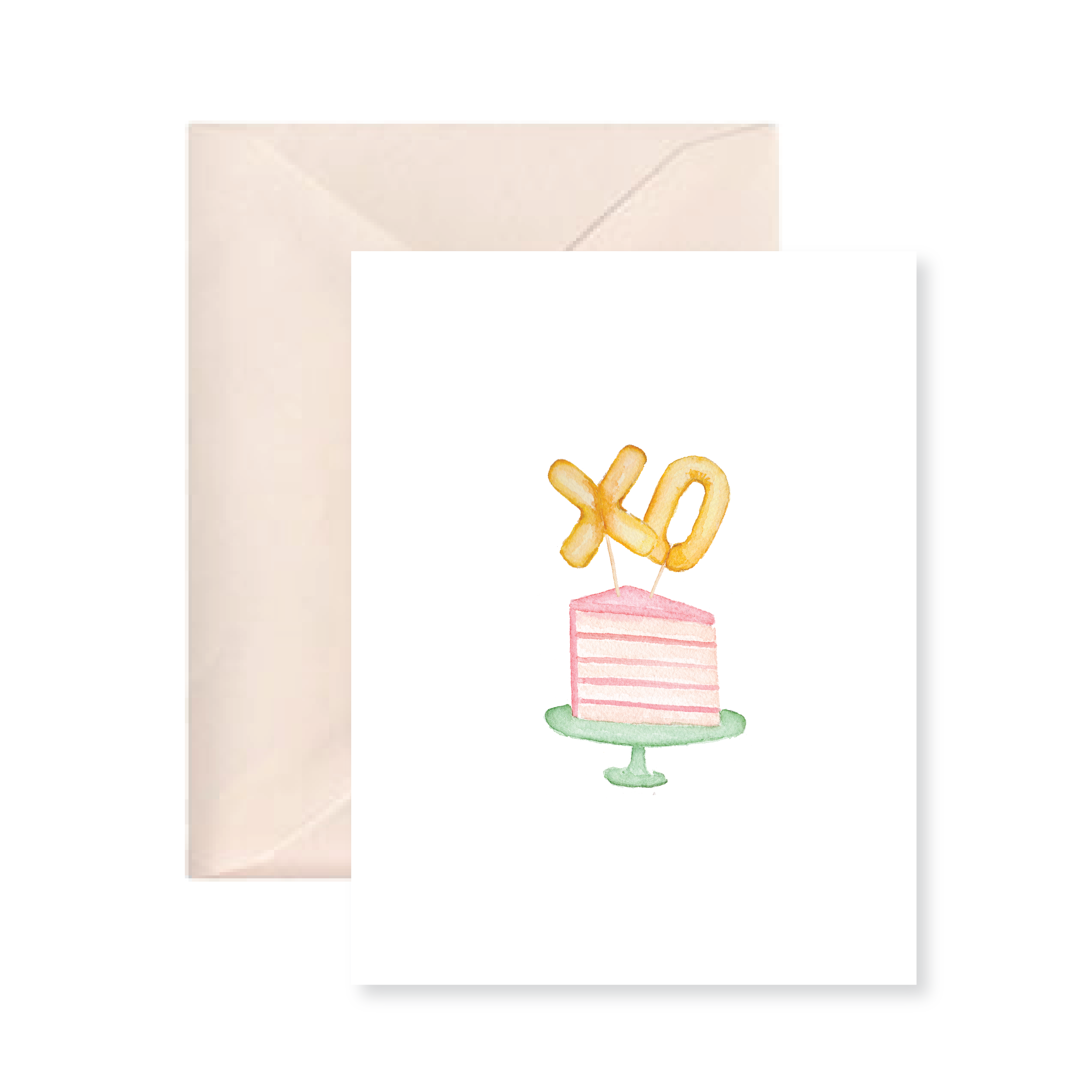 XO Cake Greeting Card