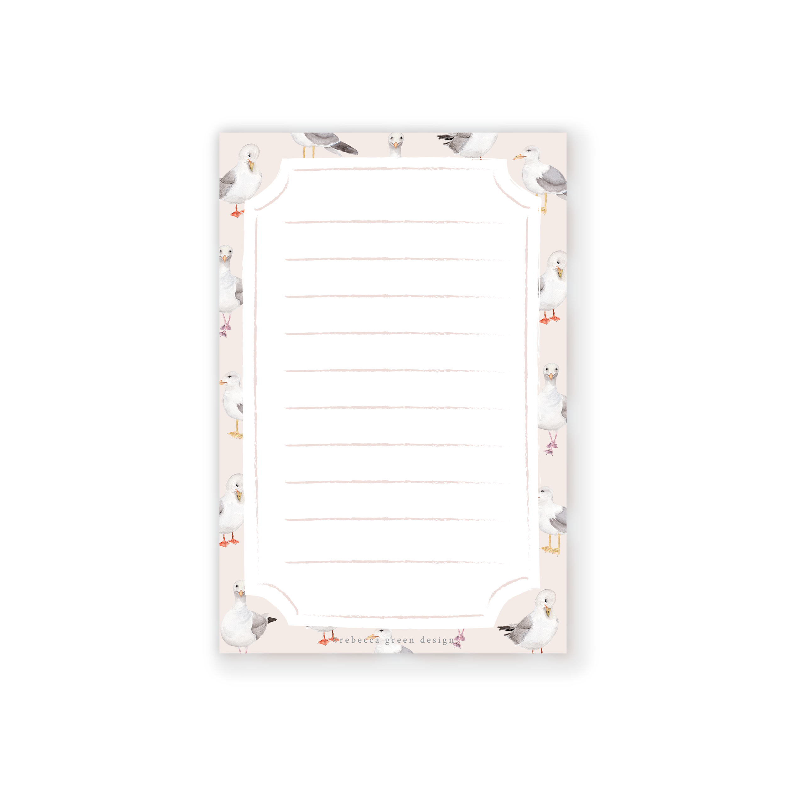 Seagull Watercolor Pocket Sized Notepad