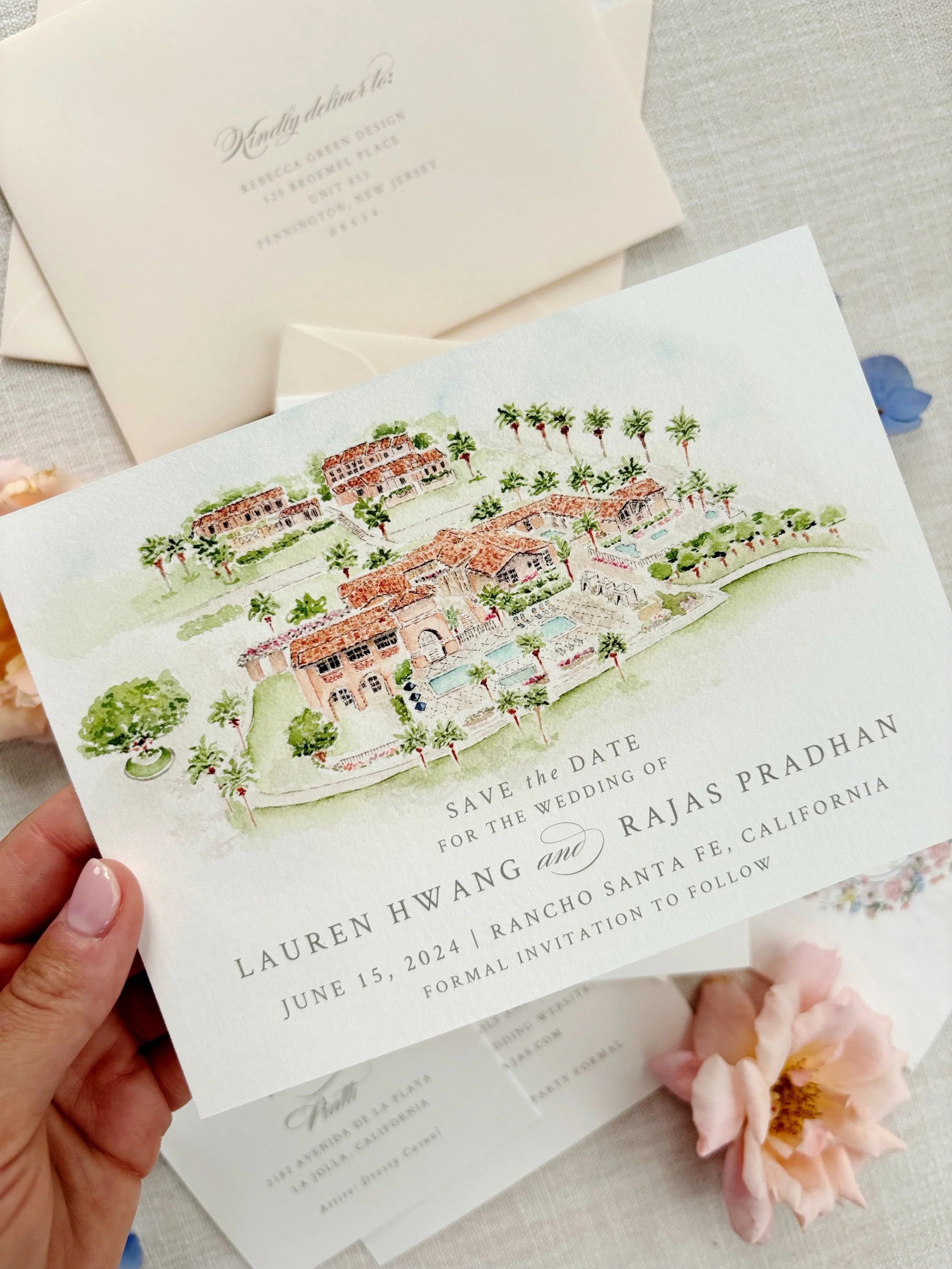 Save the date season is here! Throwing it back to Lauren and Rajas wedding @ranchovalencia .. a forever favorite! Swipe to see how we tied their save the date into their beautiful wedding invitations 

A wedding invitation worth revisiting. A whimsic