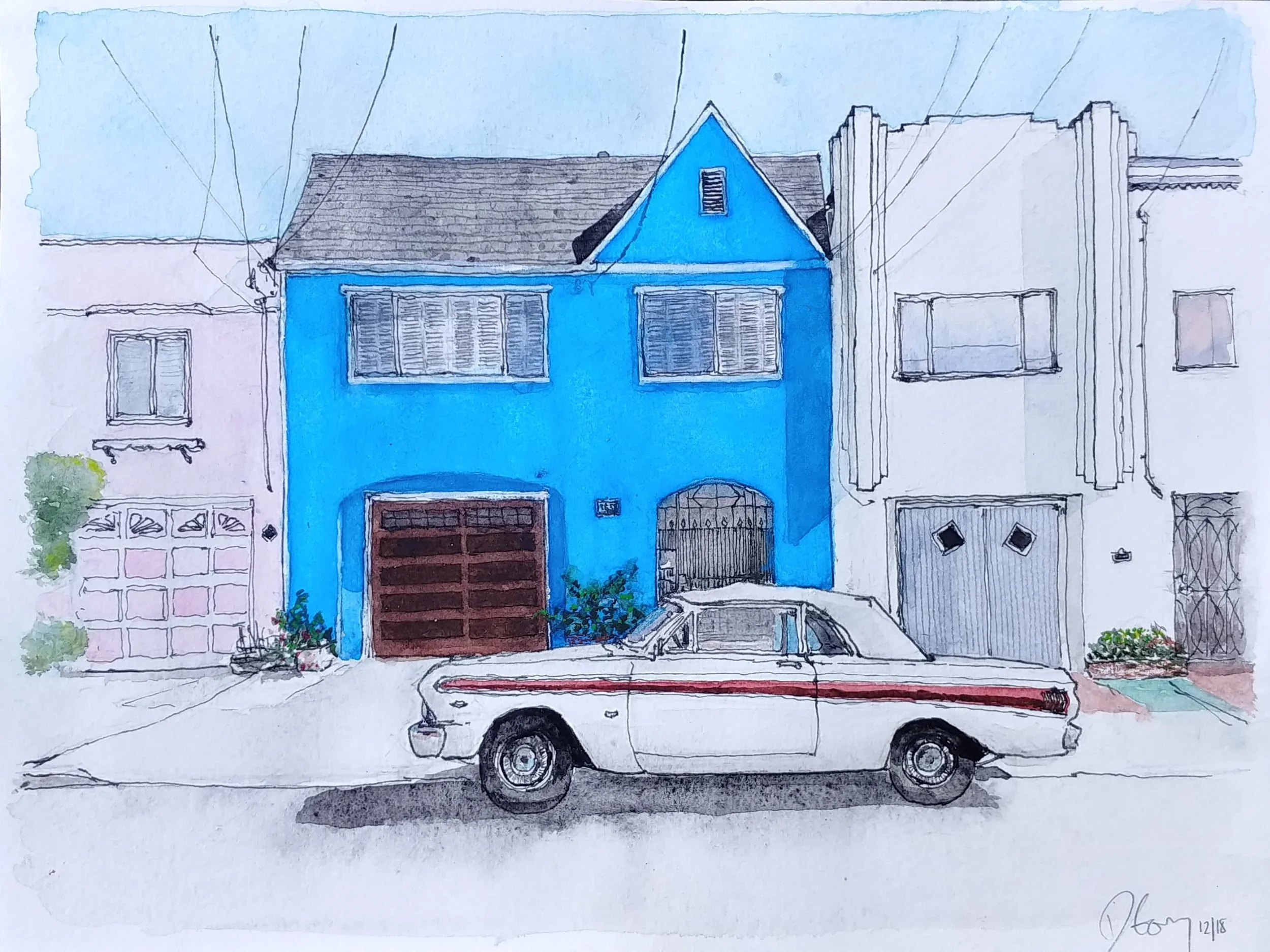 Blue House, White Falcon, 45th Avenue