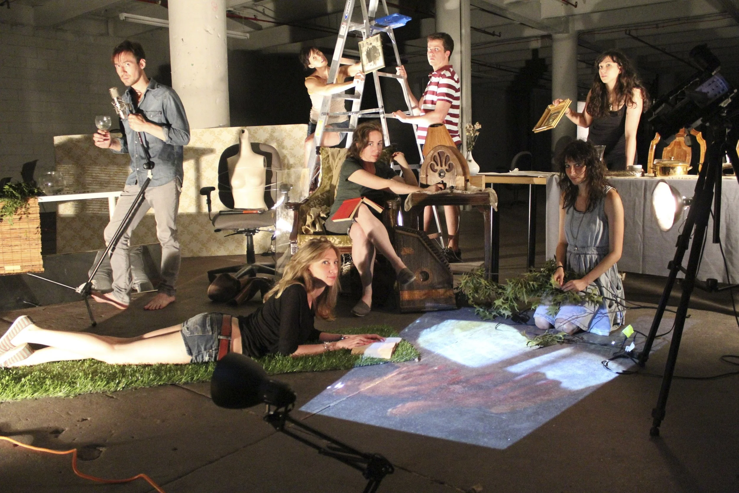 The cast and company of Deconstructive Theatre Project's The Orpheus Variations