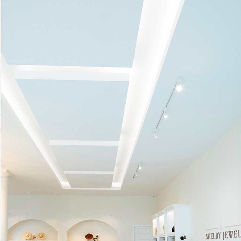 Perfect lighting is the foundation of great design. This ceiling was the first concept we tackled in this phenomenal project. We had so many structural hurdles to get through to come up with the lighting concept.  The ceiling needed to fit underneath