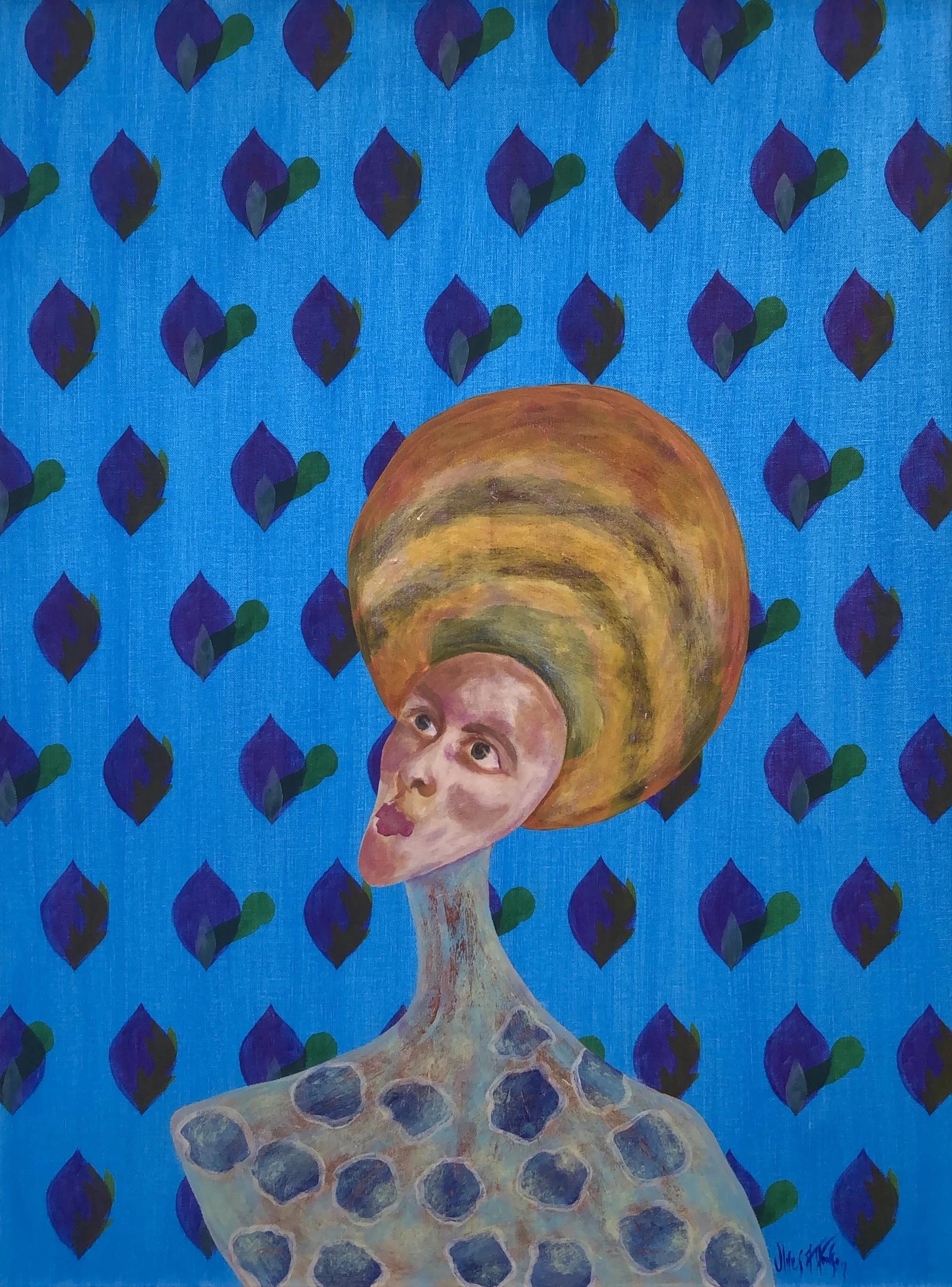 The Doubt, Emptiness, or Real Perception - Series Abandoned - Acrylic on canvas - 40 H x 30 W