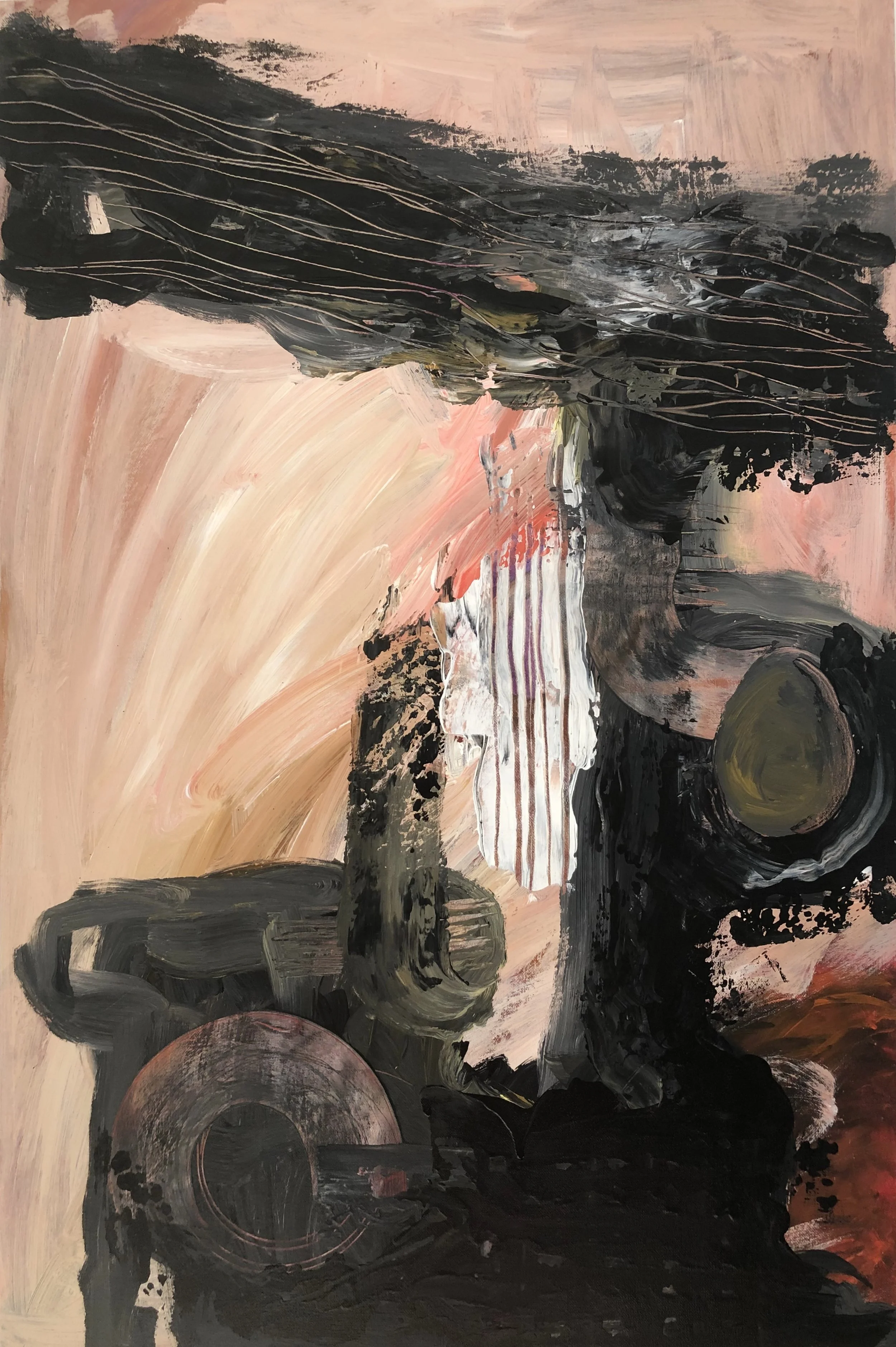 Series Elements - Acrylic on canvas - 36 H x 24 W