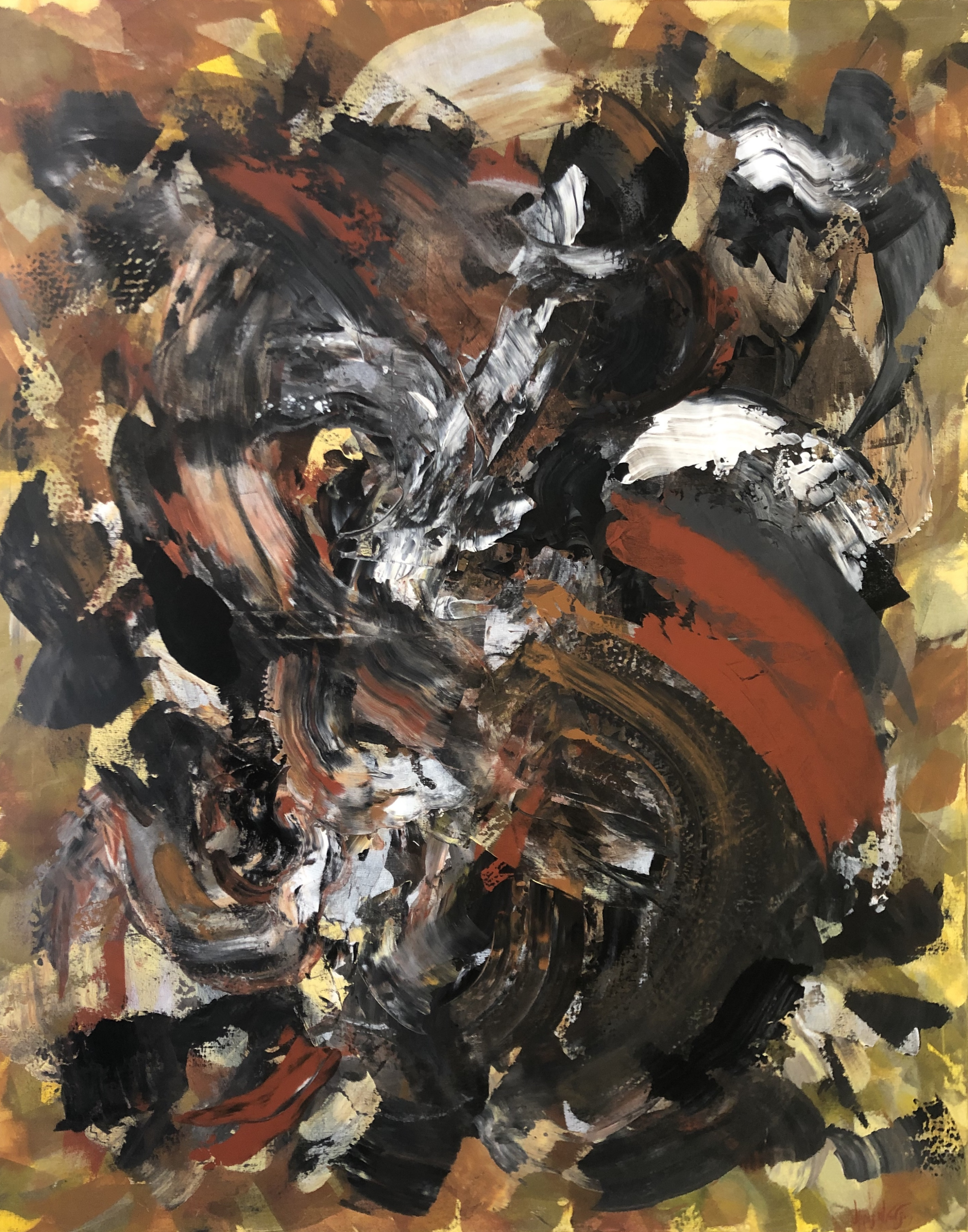 Series Elements - Acrylic on canvas - 60 H x 48 W