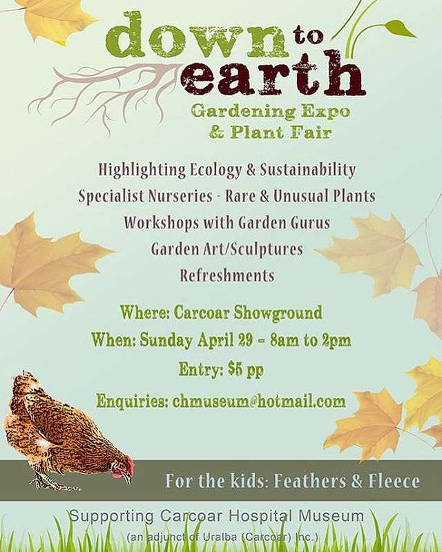 Stratford Trees are looking forward to being a store holder again at this years &lsquo;Down to Earth Garden Expo &amp; Plant Fair&rsquo; at Carcoar. 
If you are looking for trees for your garden or wanting to gather some advice, then please pop by an