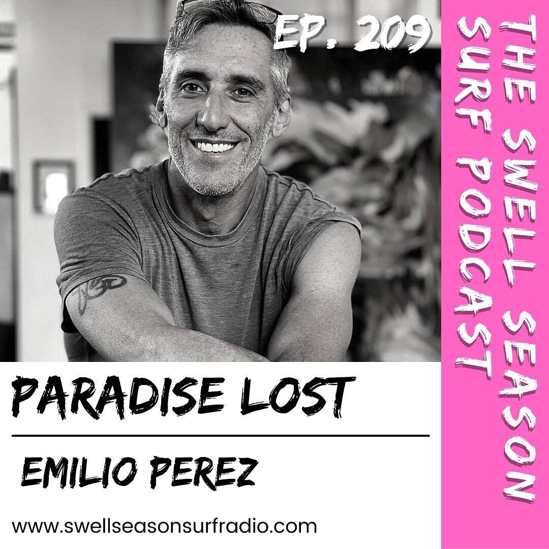 On the latest episode of the Swell Season Surf Podcast: Emilio Perez's paintings and works on paper can be described as abstract expressionist&hellip; with a graphic component. He produces punchy, energetic compositions full of knotted, flowing forms