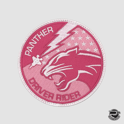 421 FS Panther Driver Rider Spouse patch - pink