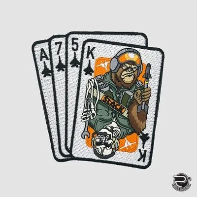 173 FW F-15C Nose art patch tail "86-175" / Pilot's call sign "Kong"