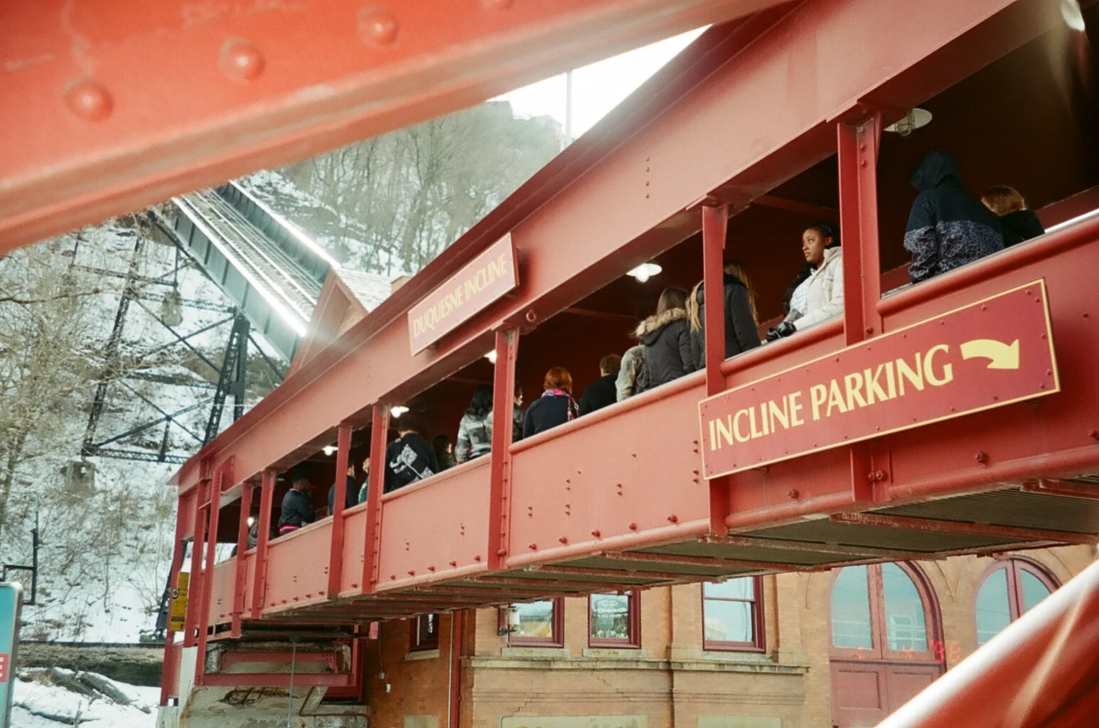  To scale the south shore mountain you can either drive up the or take the Duquesne Incline Train 