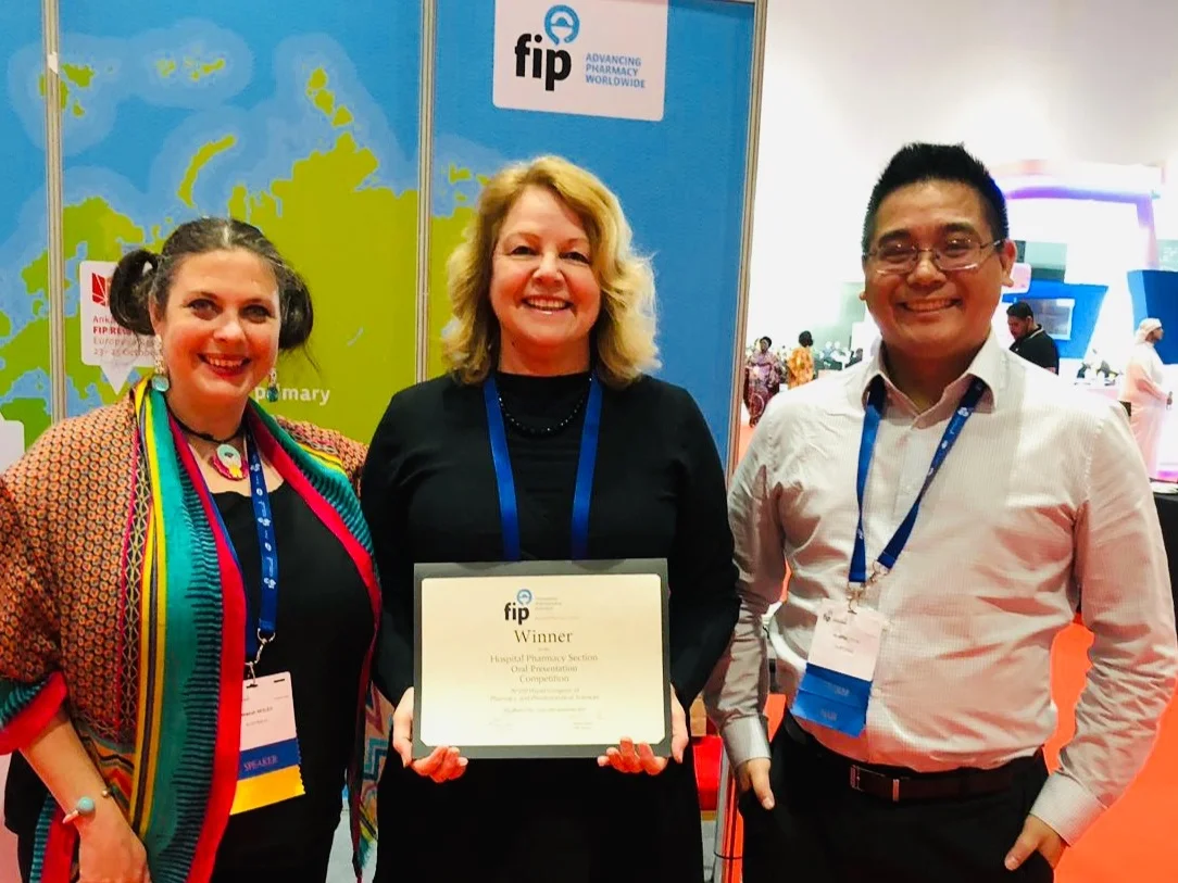 International Award for Deirdre Criddle at 79th FIP World Congress of Pharmacy