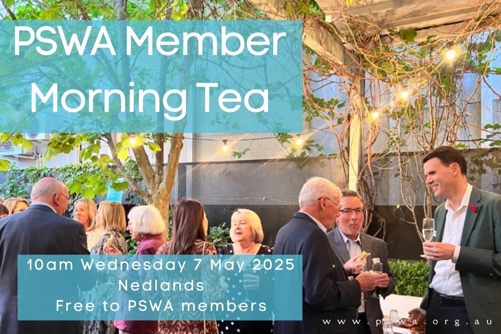 Register for the annual PSWA Member Morning Tea 