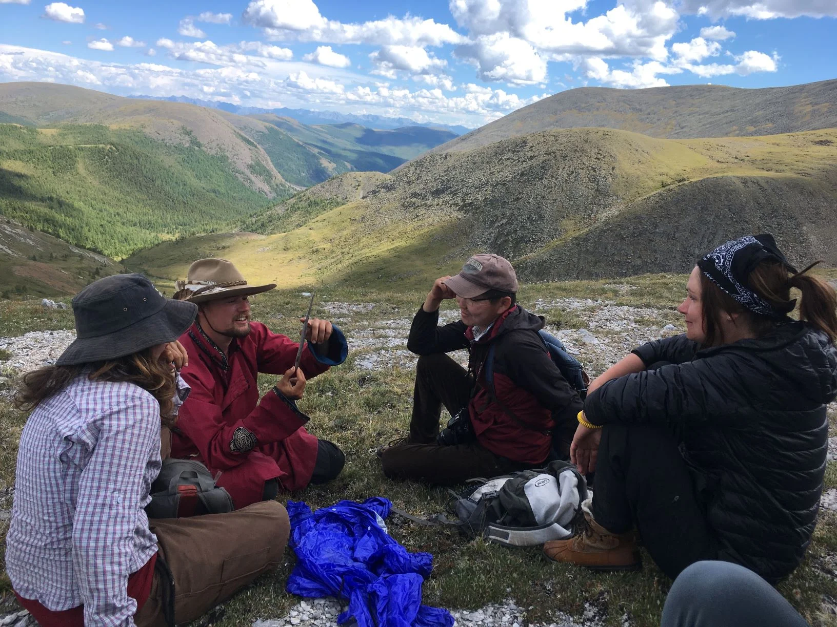 Collecting an Artifact on a Mountain Pass