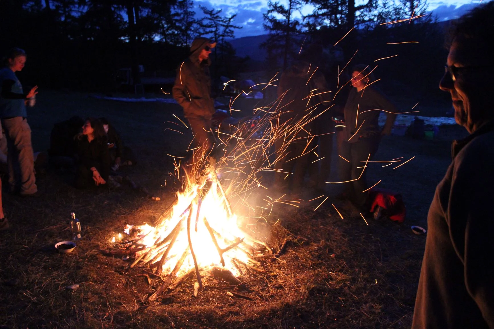 Campfire at the End of a Long Day