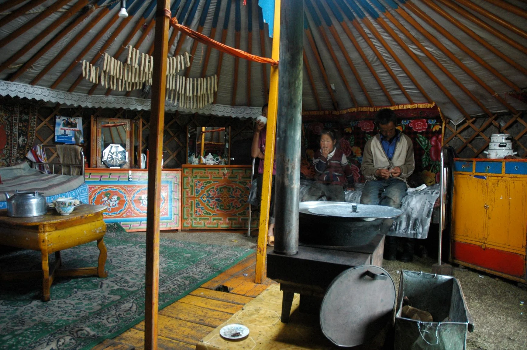 Inside a Mongolian Ger