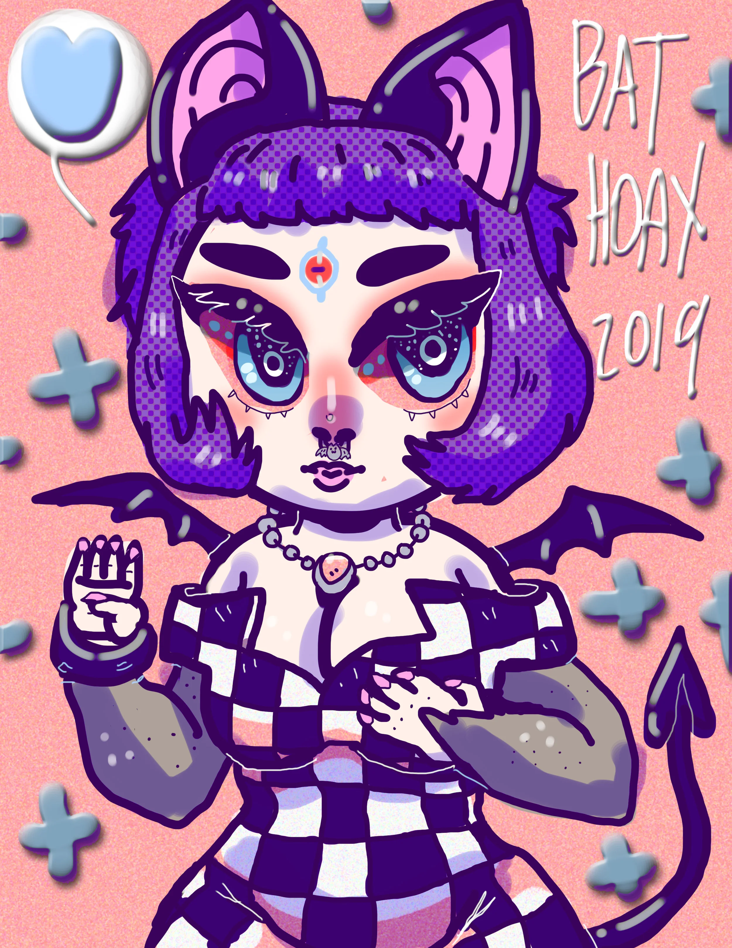 Bat in Checkers