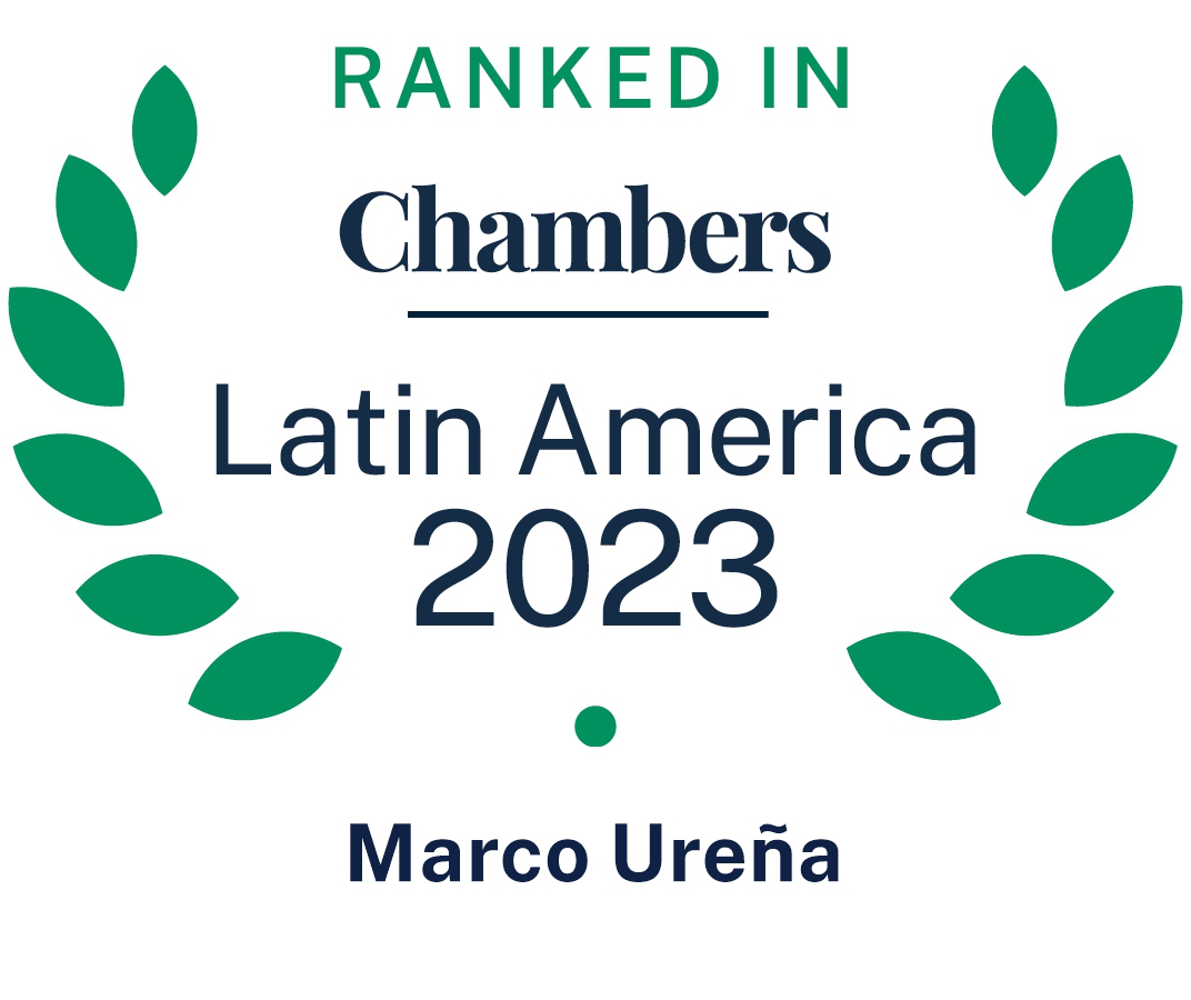 Marco Ureña: Latin America, Top Ranked, Chambers Logo 2023.