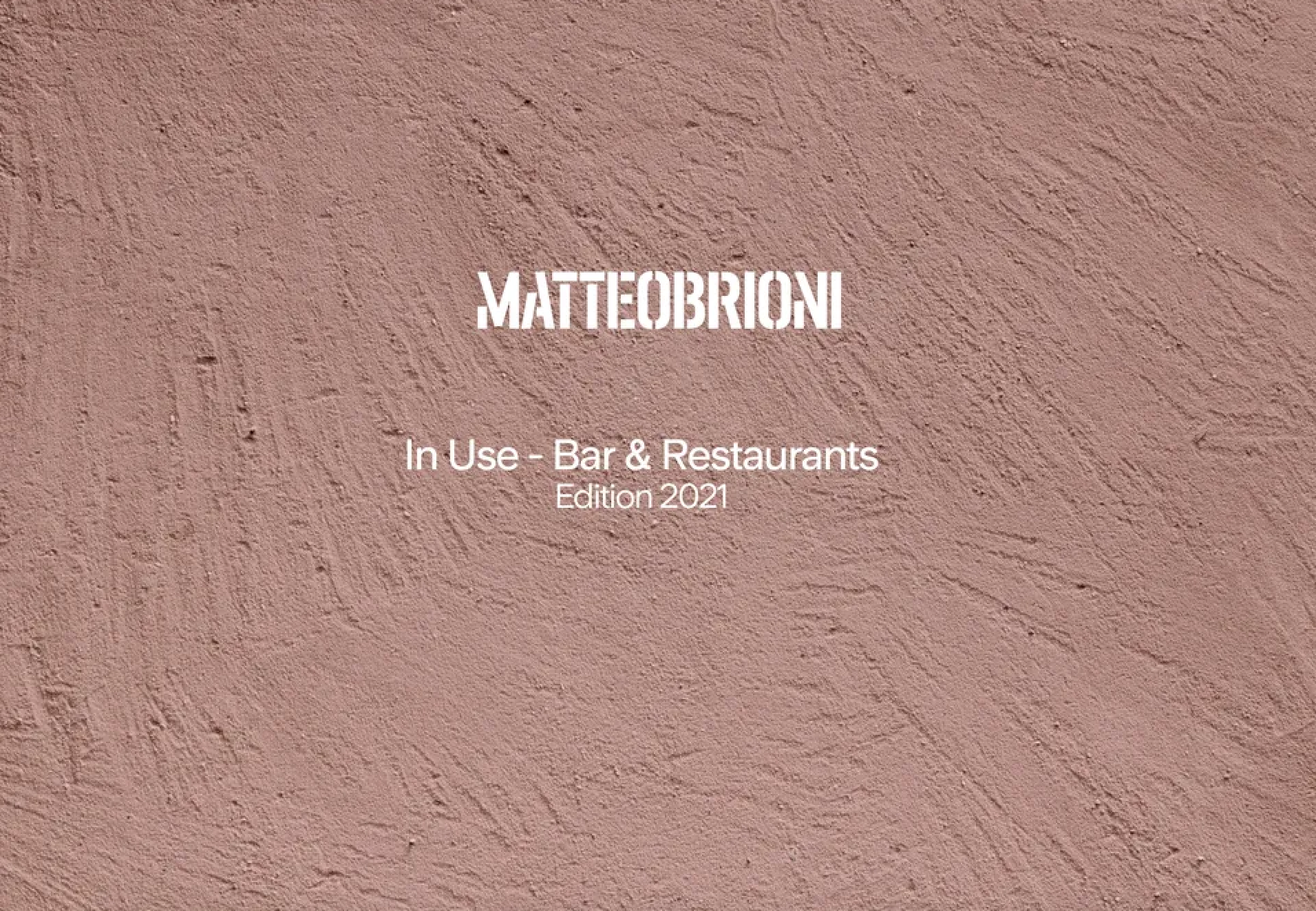 Matteo Brioni - In Use Bars and Restaurants