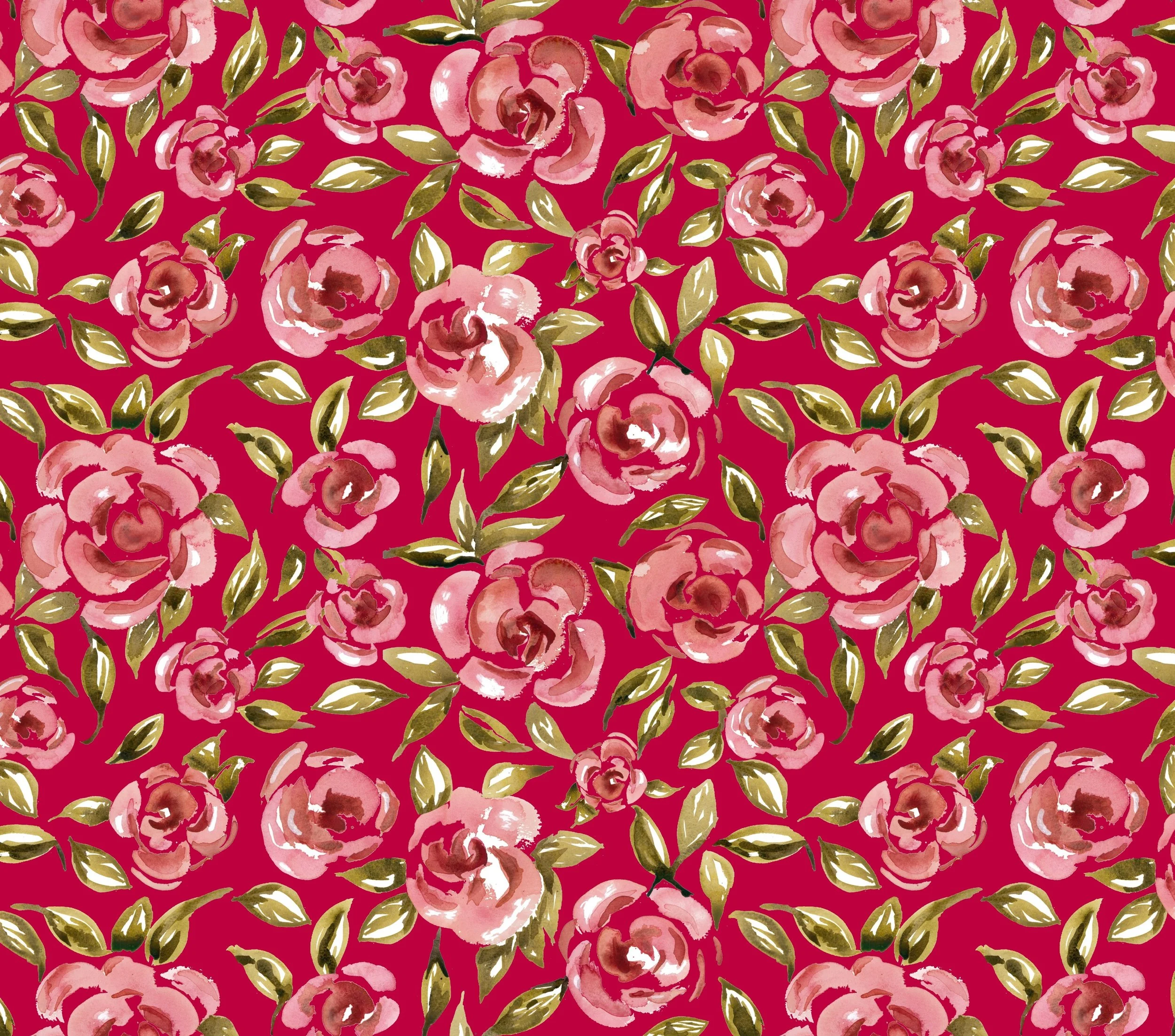 Pink roses on red 50%.jpg