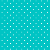 Polka dot (White on Turquoise)