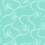 Delicate Bows (Aqua)