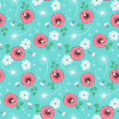 Ballerina Garden (Aqua)
