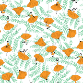 Dancing Poppies (Orange)