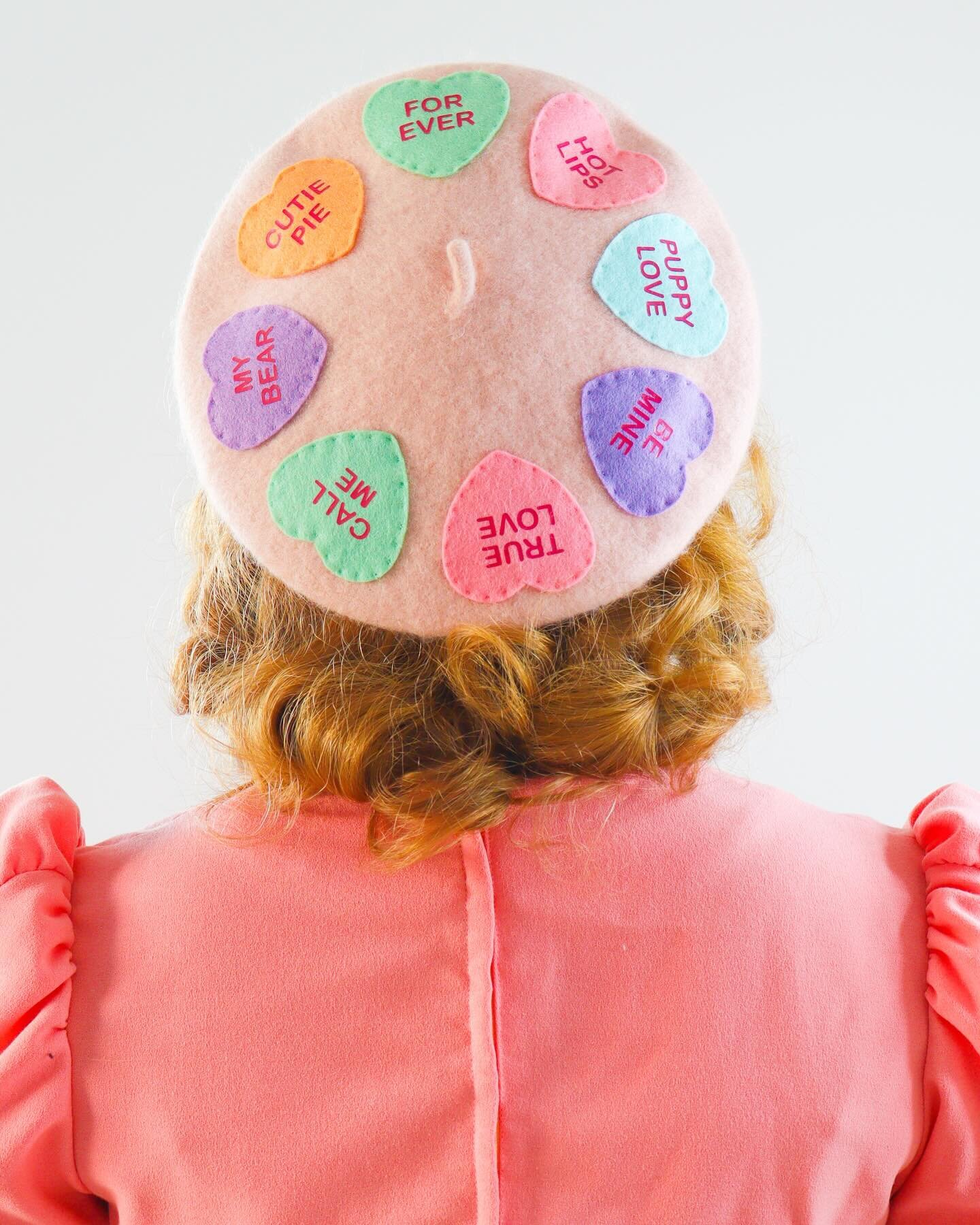 Love is in the air! For this year&rsquo;s Valentine projects I&rsquo;ve shared not one but two appliqu&eacute; beret templates.

The first is for a conversation heart beret - the words can be cut in iron-on vinyl, hand embroidered or painted with fab