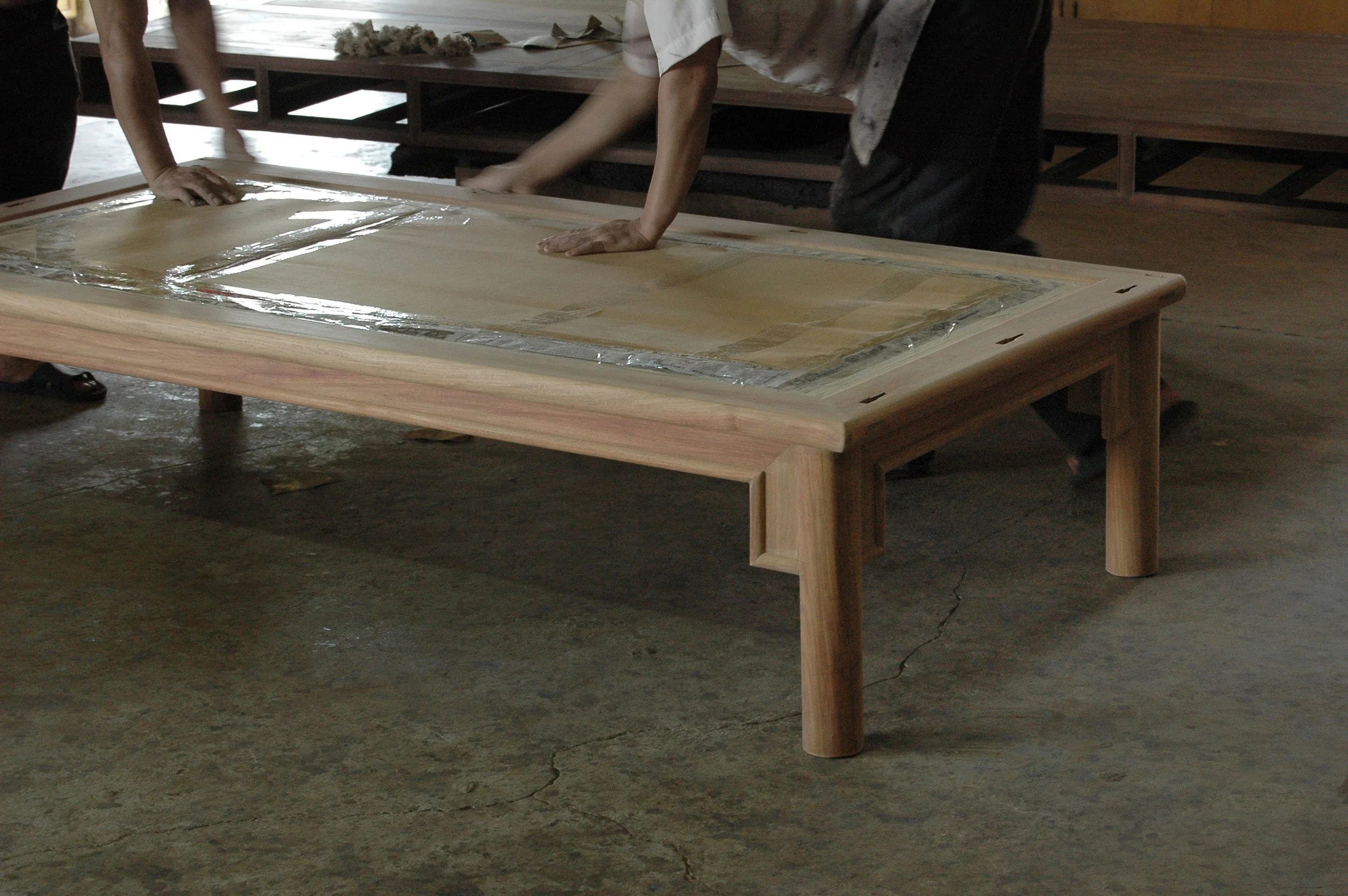 ....chinese furniture : artisan crafting photos ..中式家具 : 公丈制作照片....